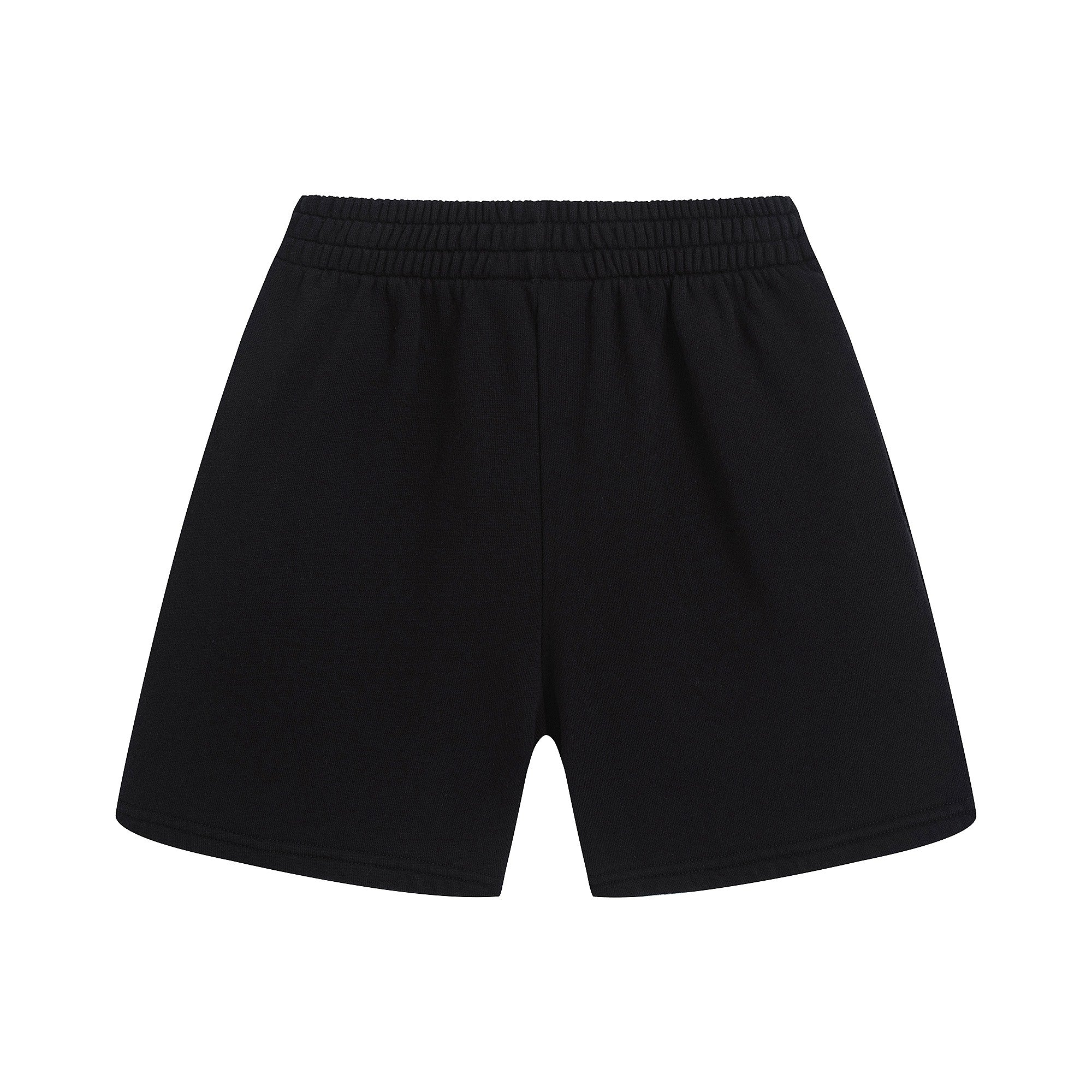 Boys & Girls Black Cotton Shorts