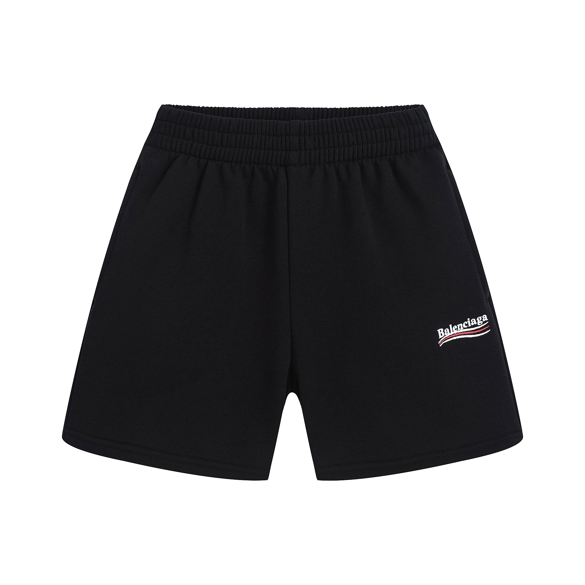 Boys & Girls Black Cotton Shorts