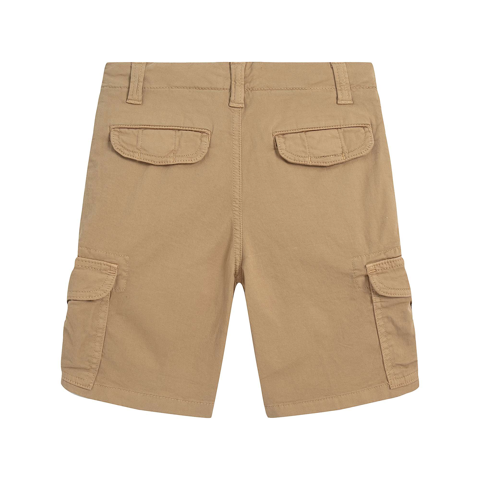 Boys Brown Cotton Shorts