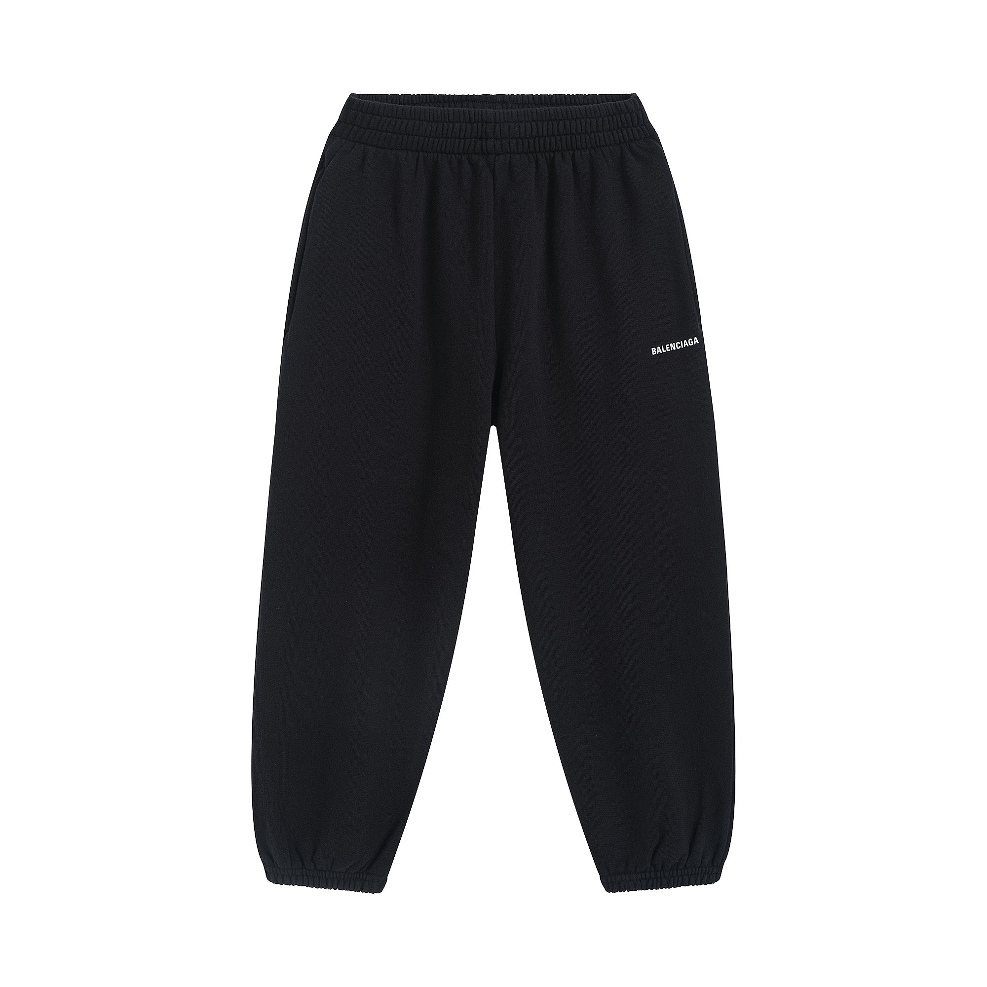 Boys & Girls Black Cotton Trousers