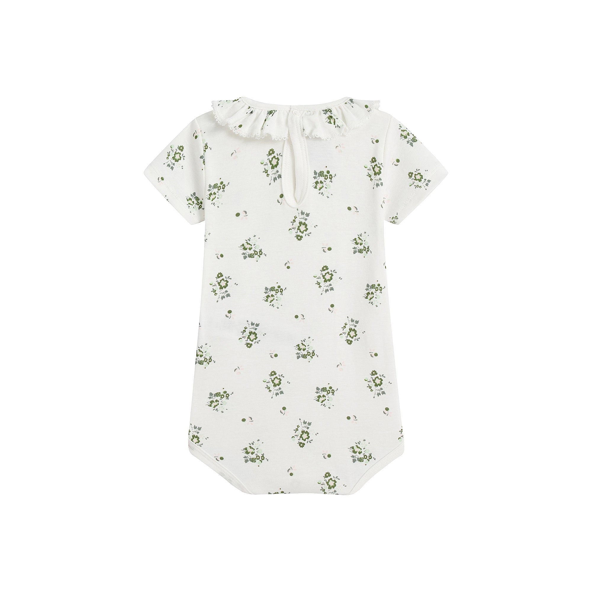 Baby Girls White Cotton Babysuit Set (2 Pack)
