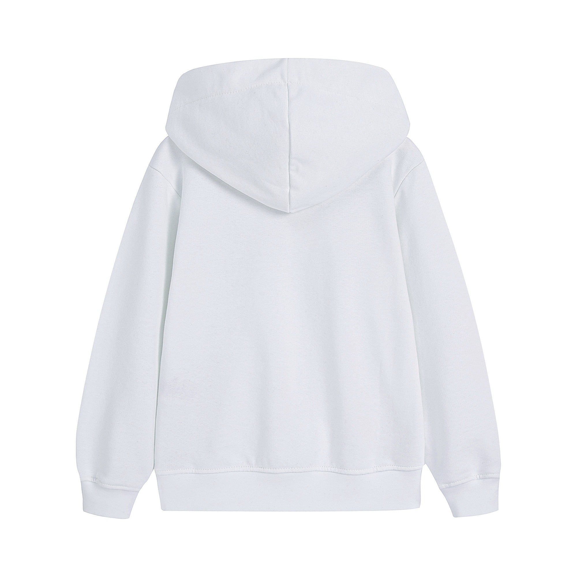 Boys & Girls White Hooded Sweatshirt