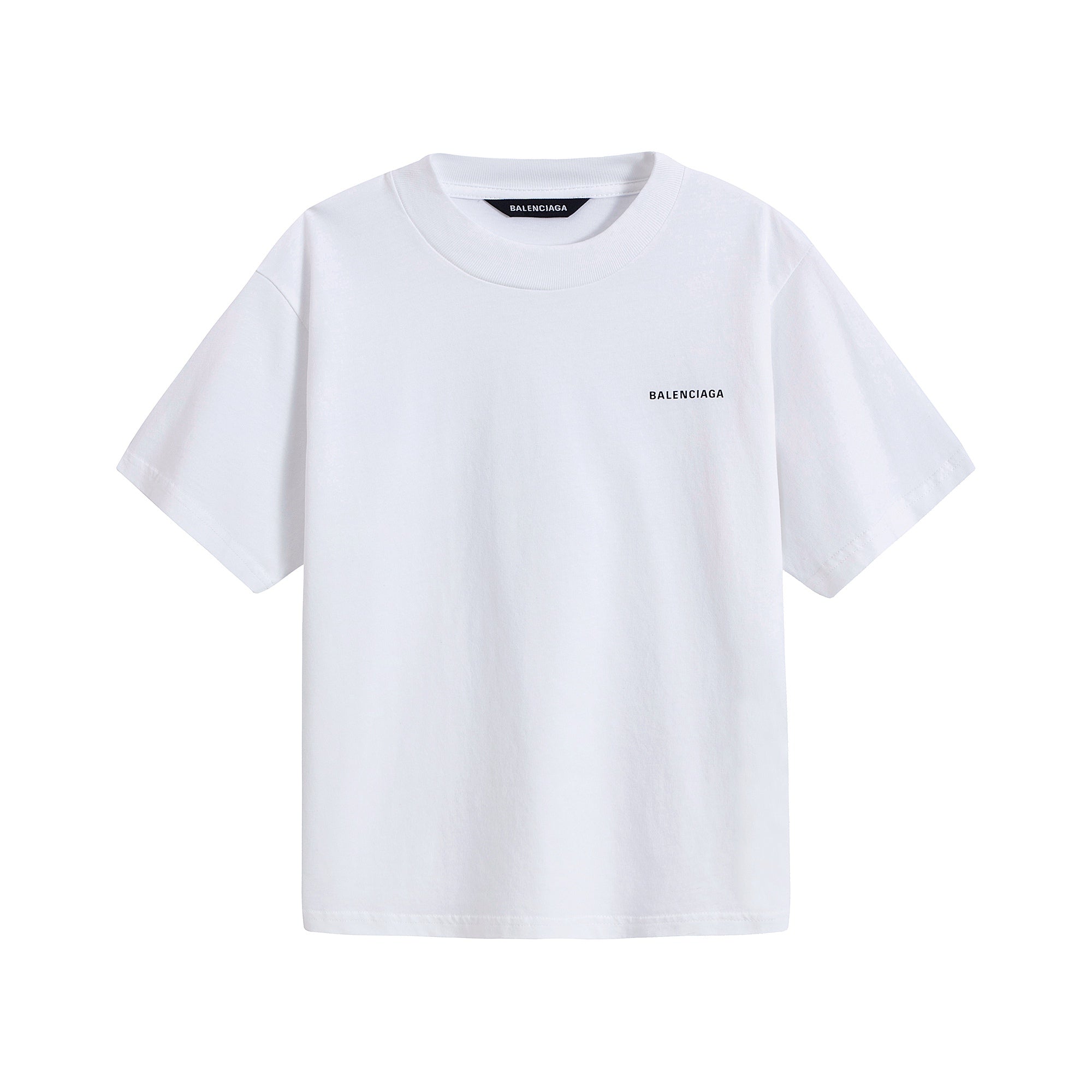 Boys & Girls White Logo Cotton T-Shirt