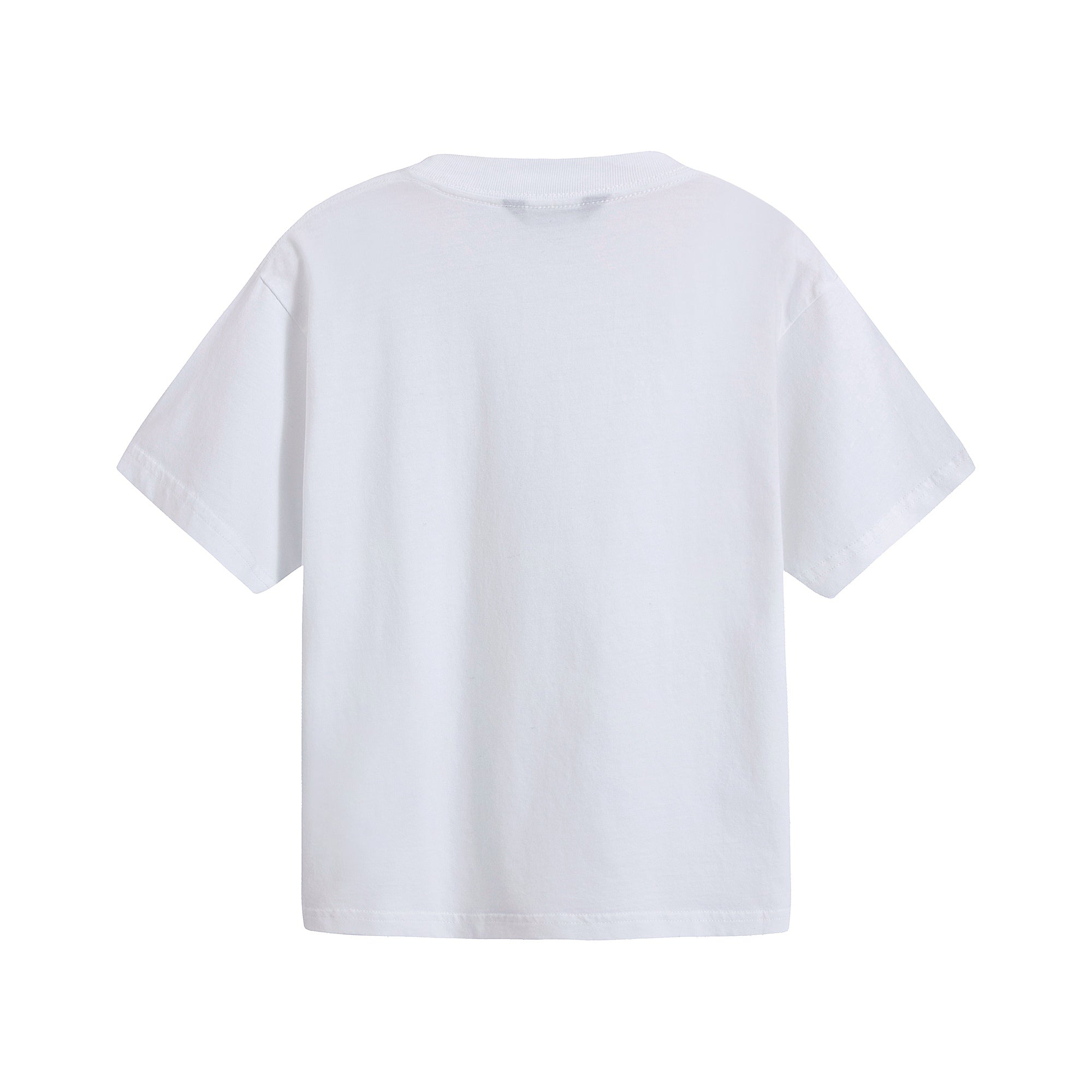 Boys & Girls White Logo Cotton T-Shirt