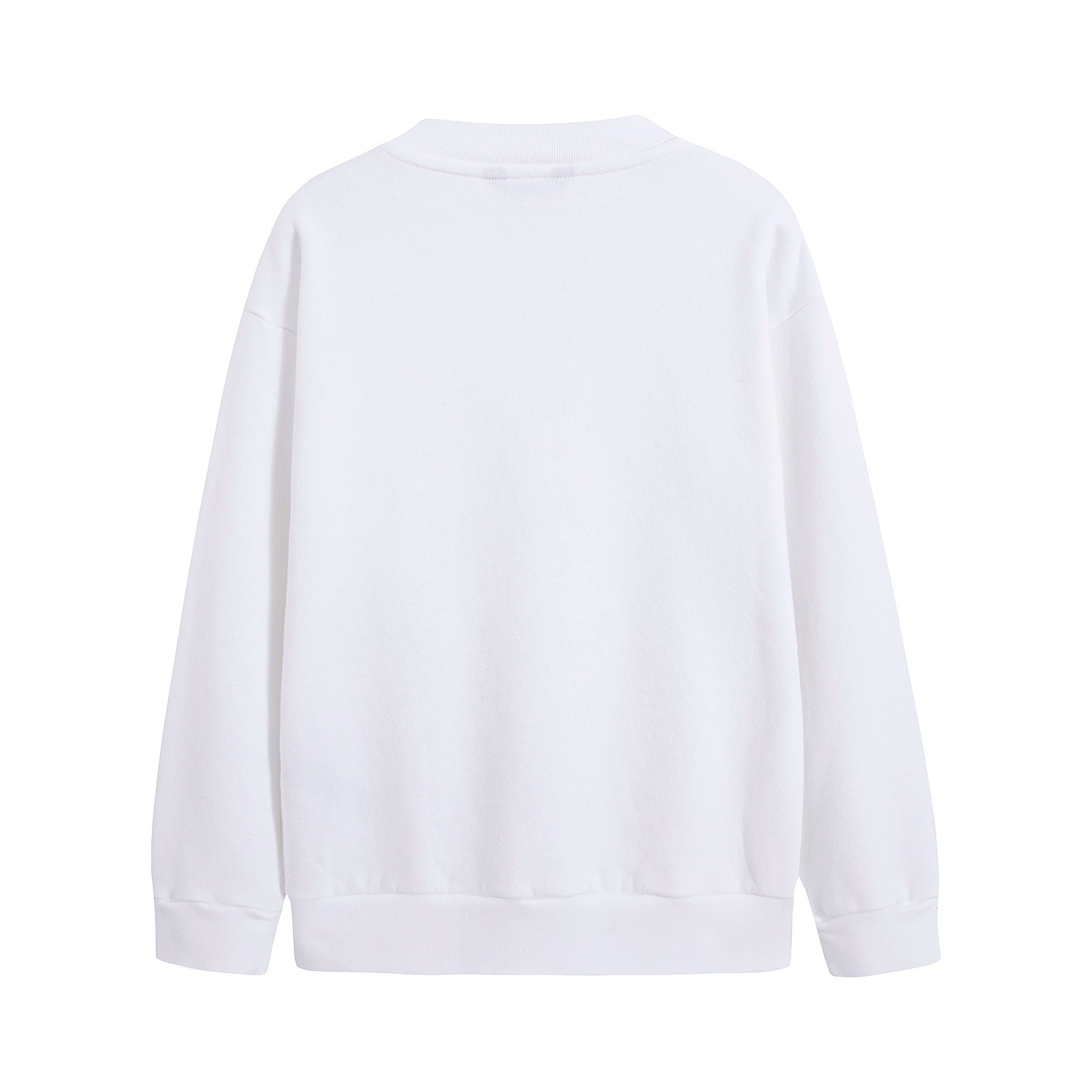 Boys & Girls White Cotton Sweatshirt