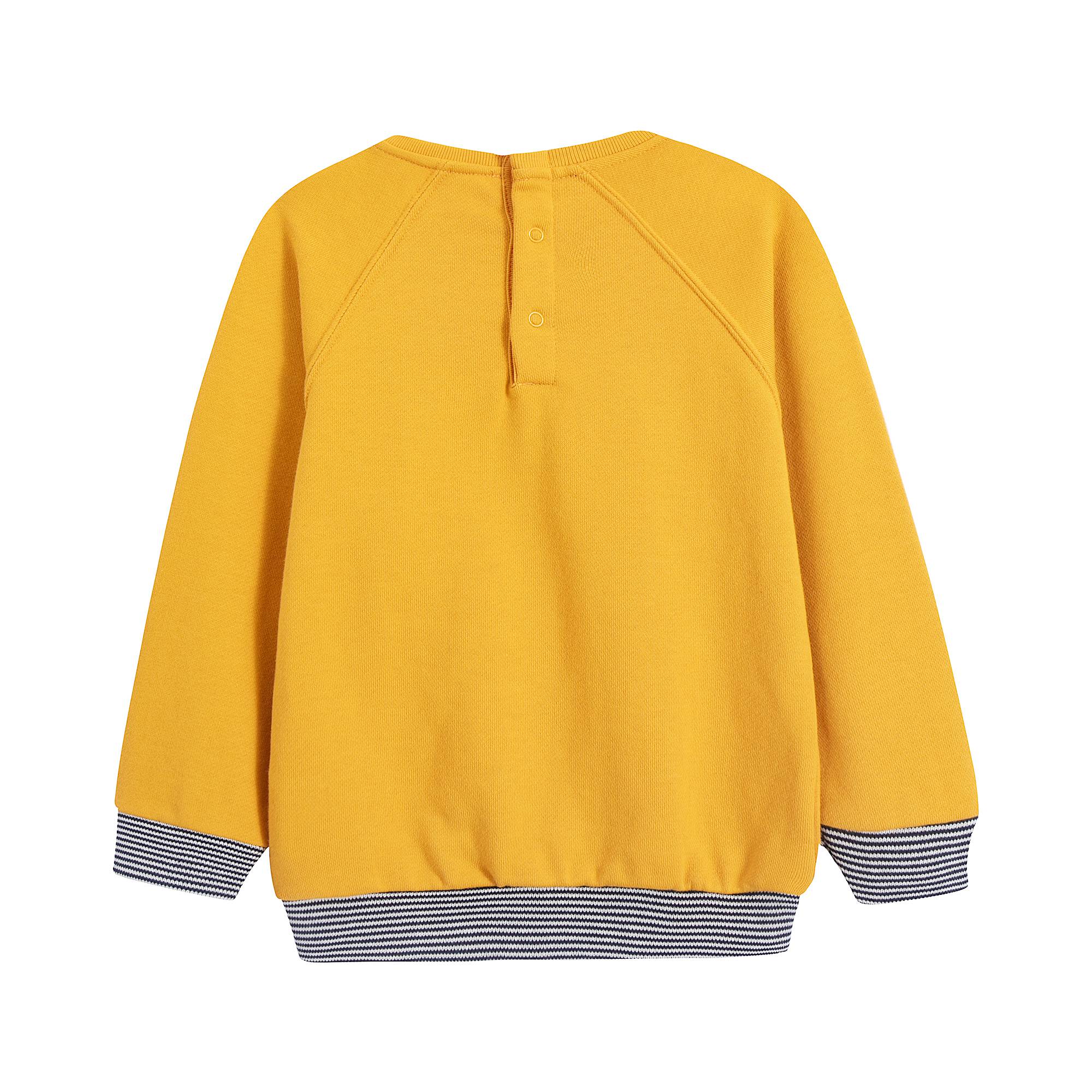 Baby Boys Yellow Cotton Sweatshirt