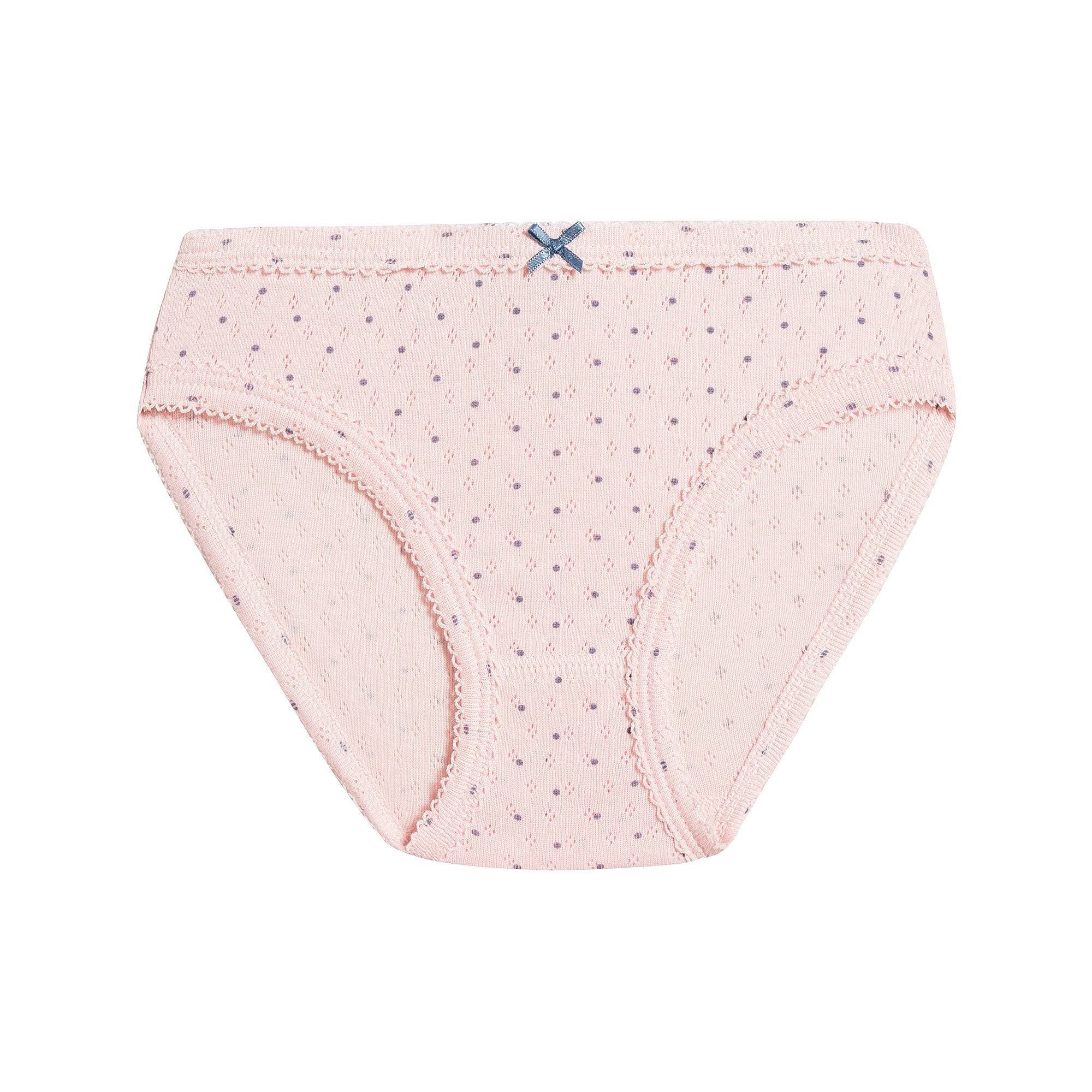 Girls Multicolor Dots Cotton Underwear Set (3 Pack)