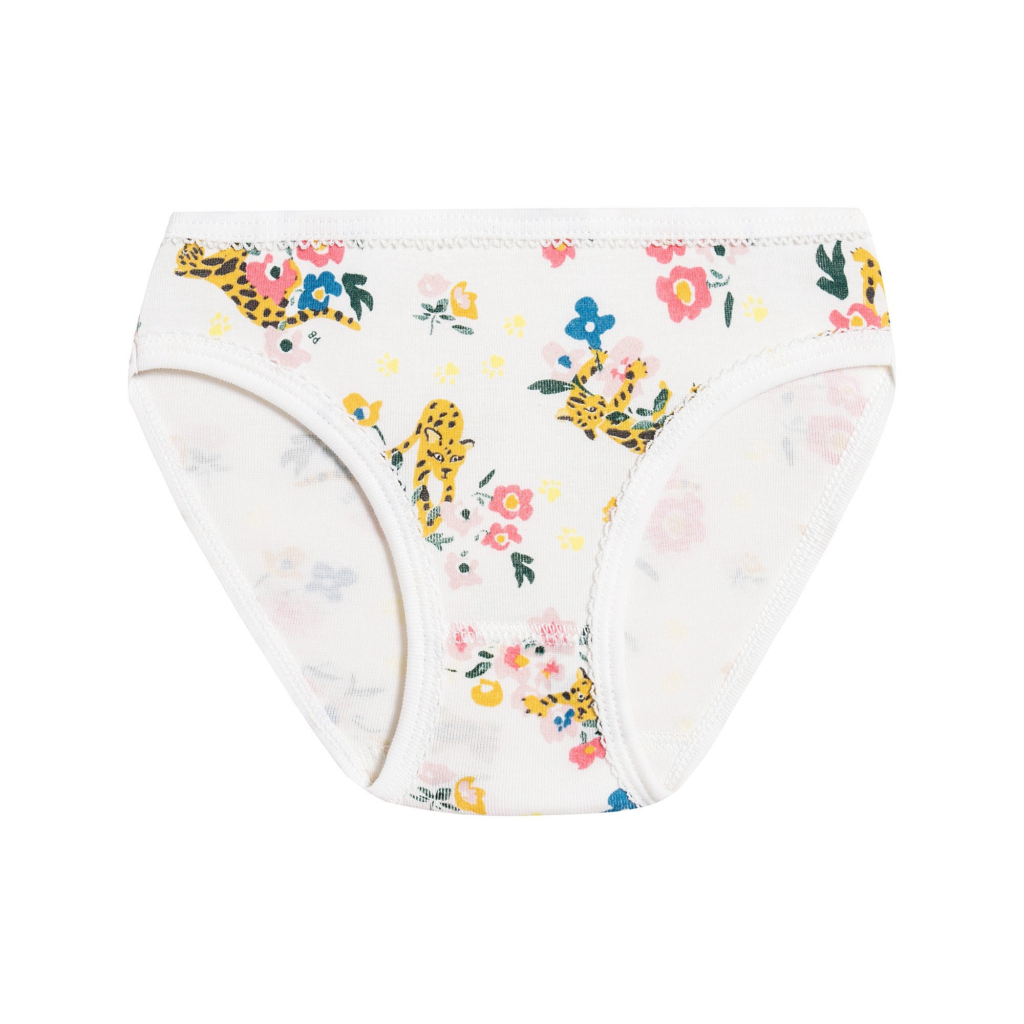 Girls Multicolor Cotton Underwear Set (5 Pack)
