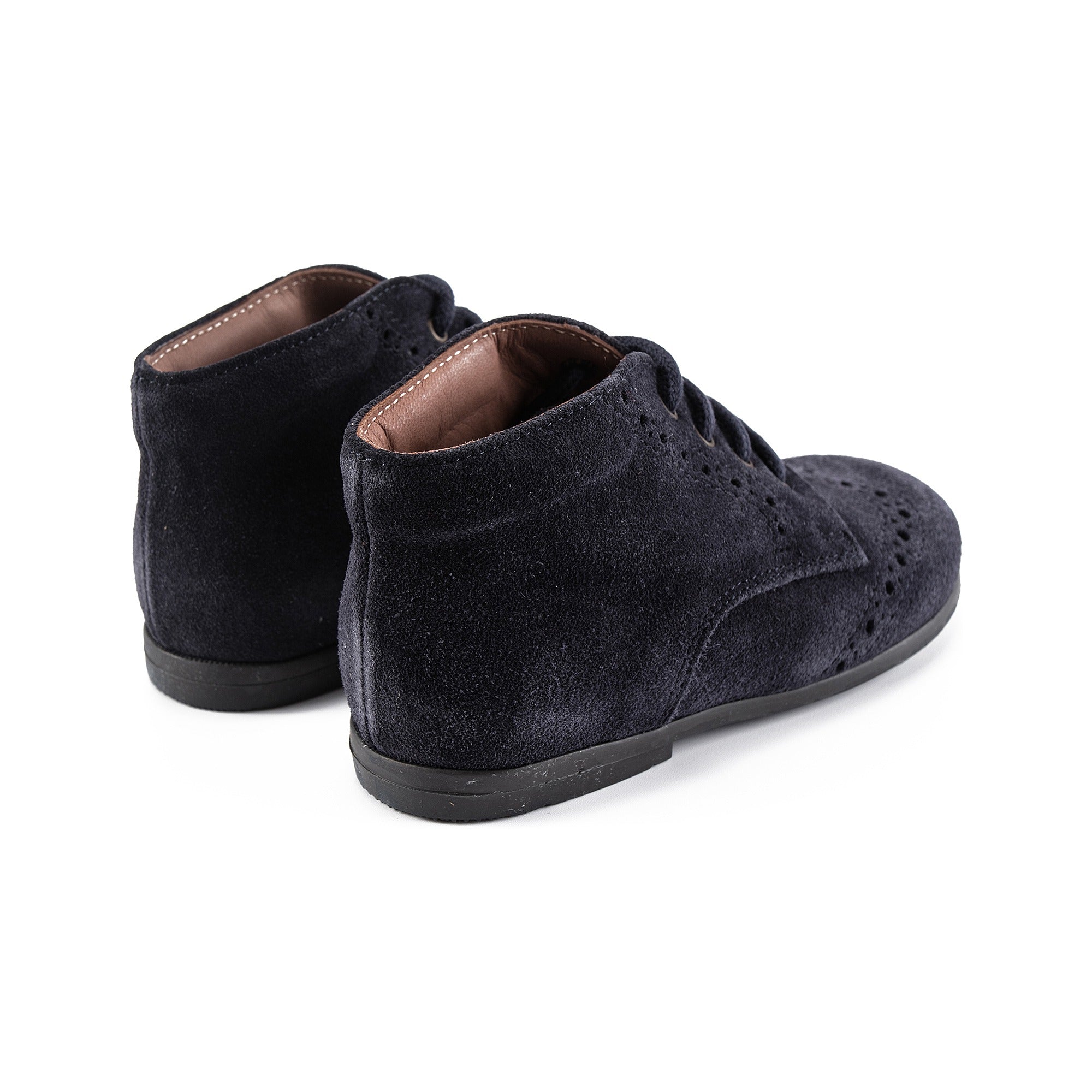 Baby Boys & Girls Blue Leather Shoes