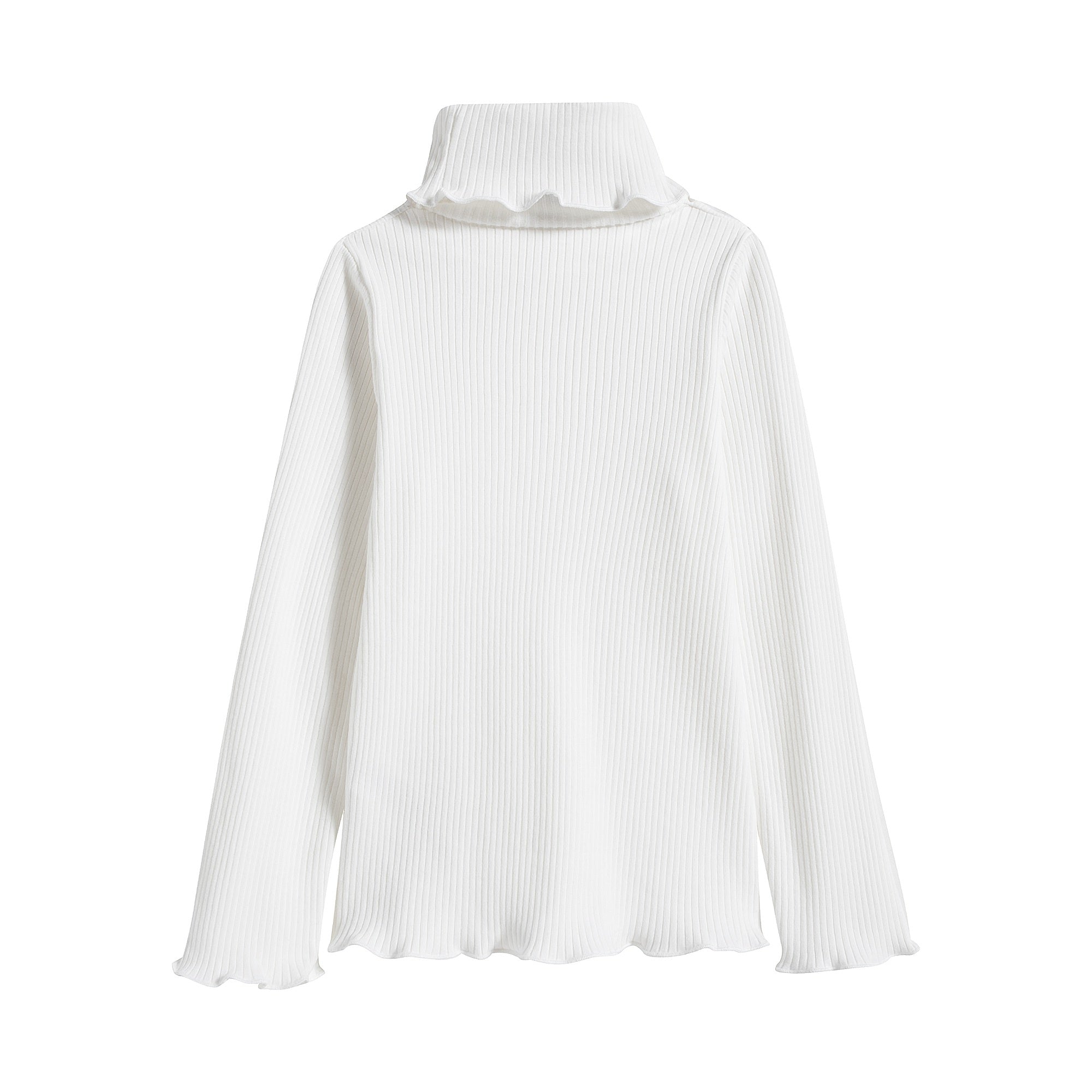 Girls White Turtleneck