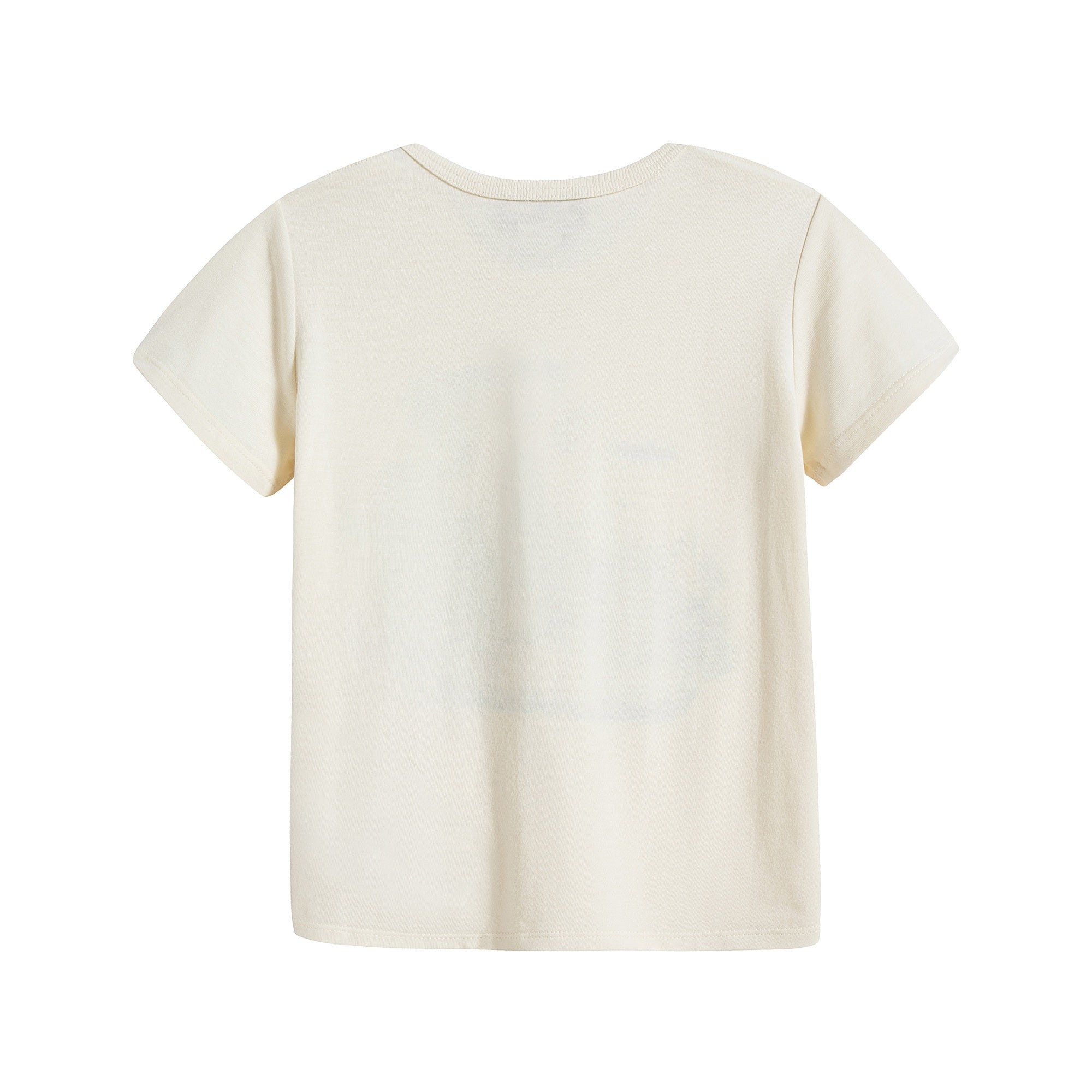 Baby Boys & Girls Off White Print T-Shirt