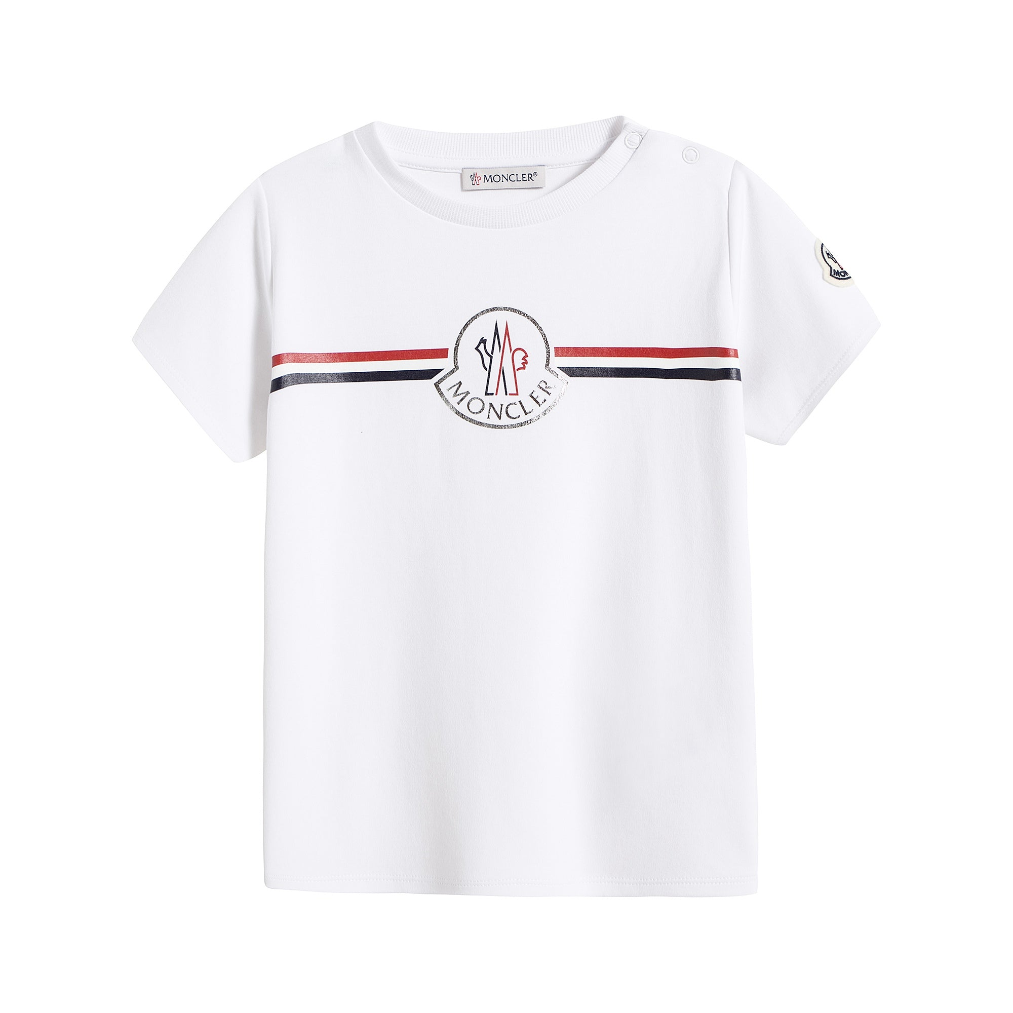 Baby Boys & Girls White Cotton T-Shirt