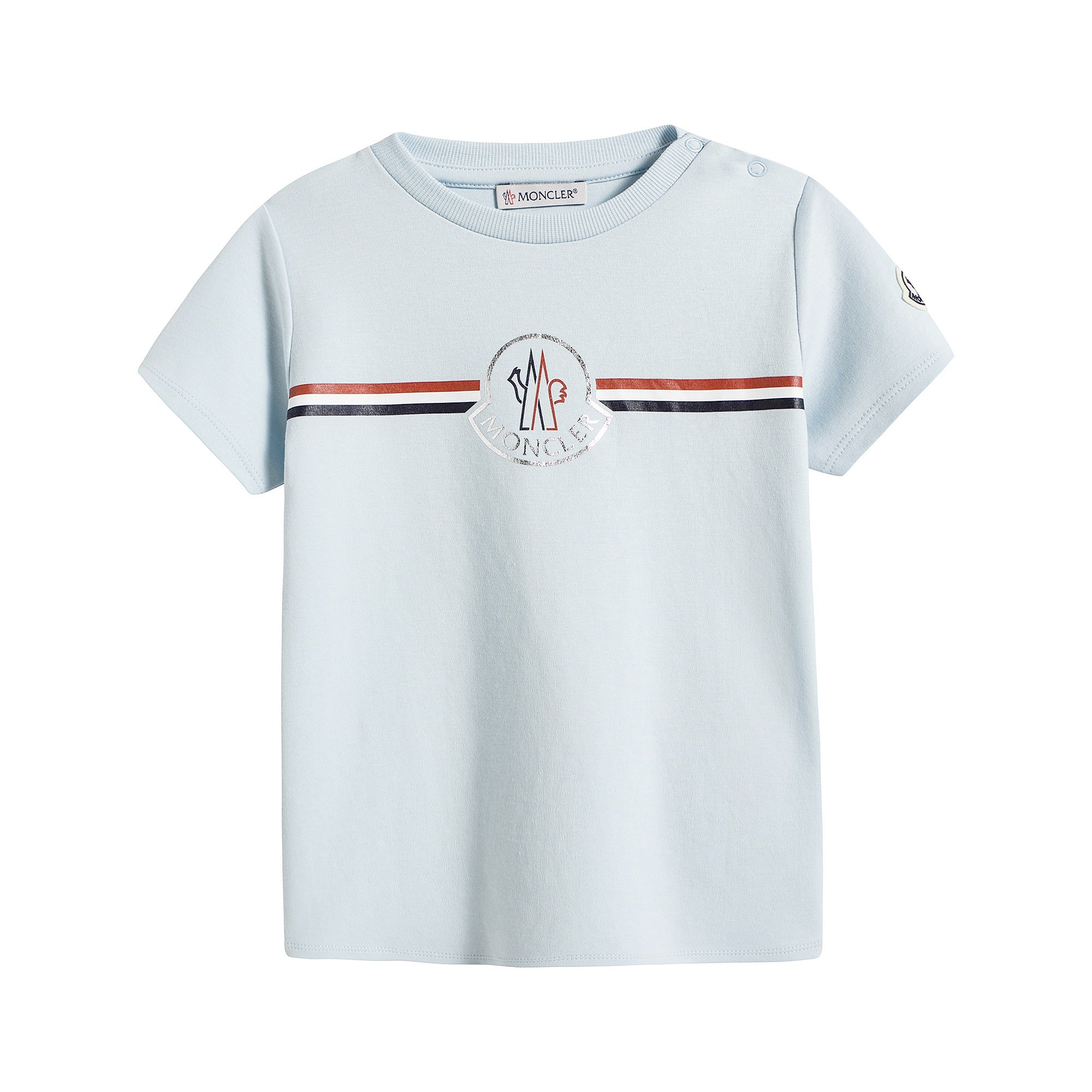 Baby Boys & Girls Blue Cotton T-Shirt