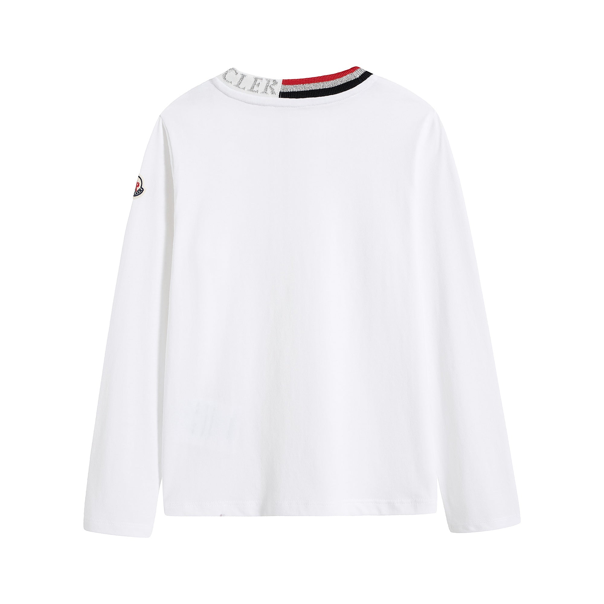Girls White Logo Cotton Top