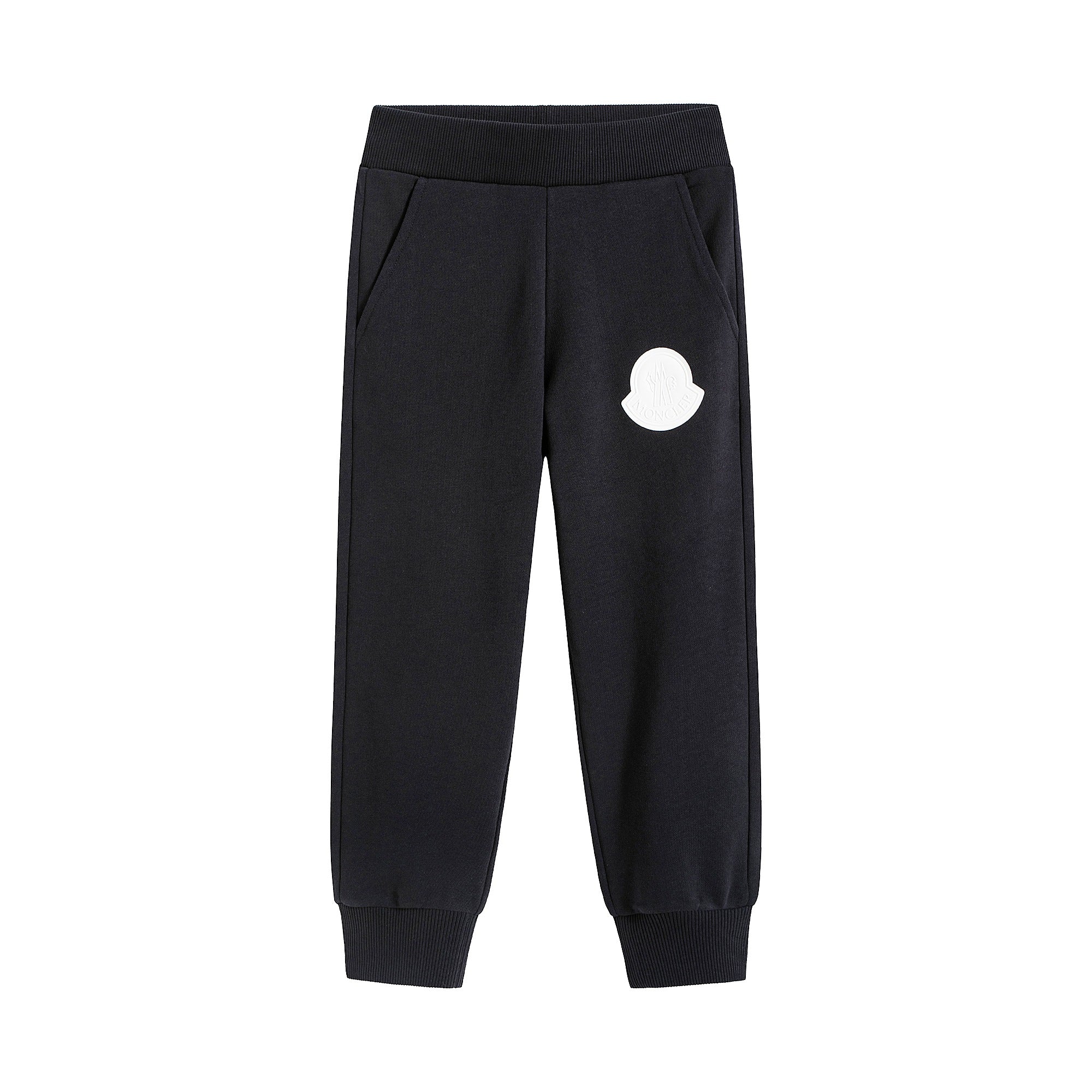 Boys Navy Logo Cotton Trousers