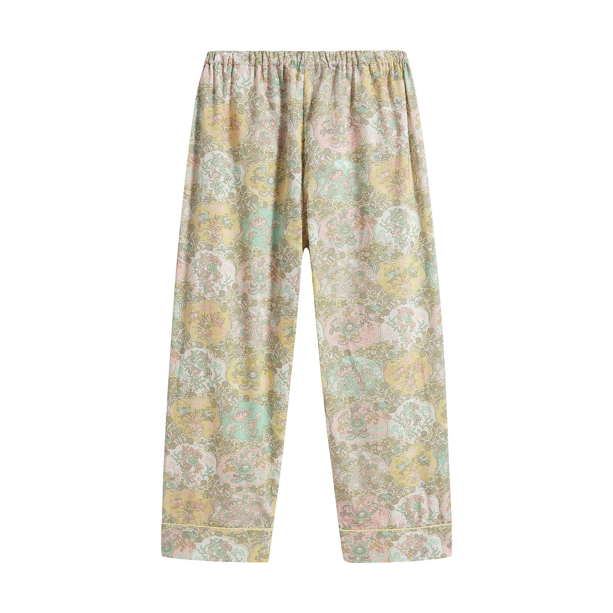 Girls Yellow Floral Cotton Nightwear Set