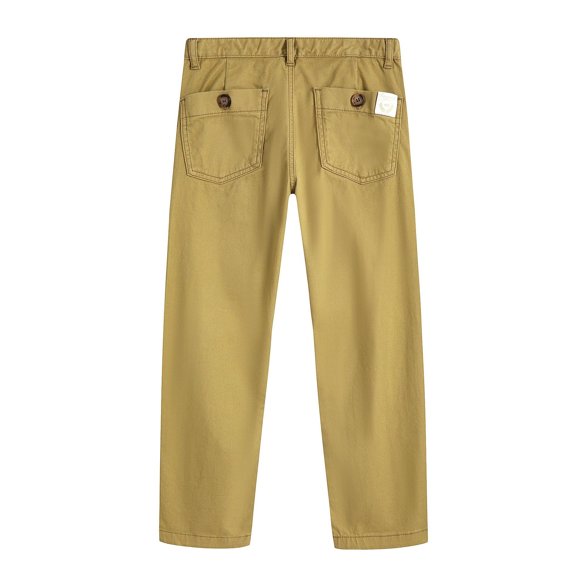 Boys Yellow Cotton Trousers