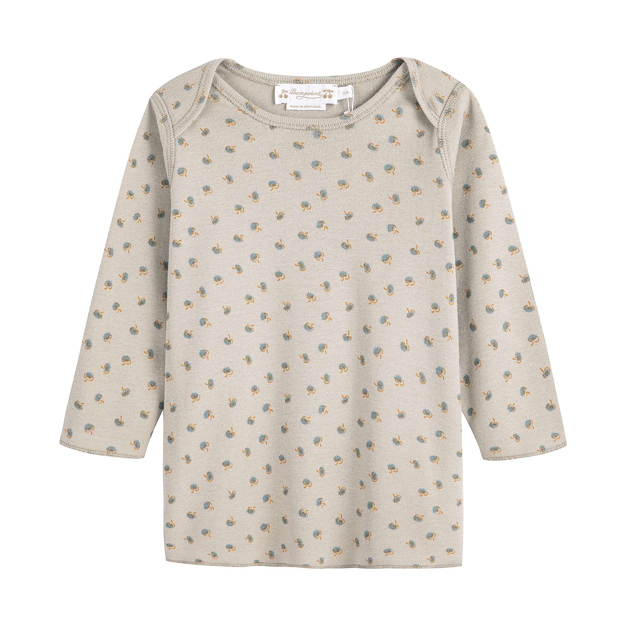 Baby Boys & Girls Taupe Printed Cotton Set