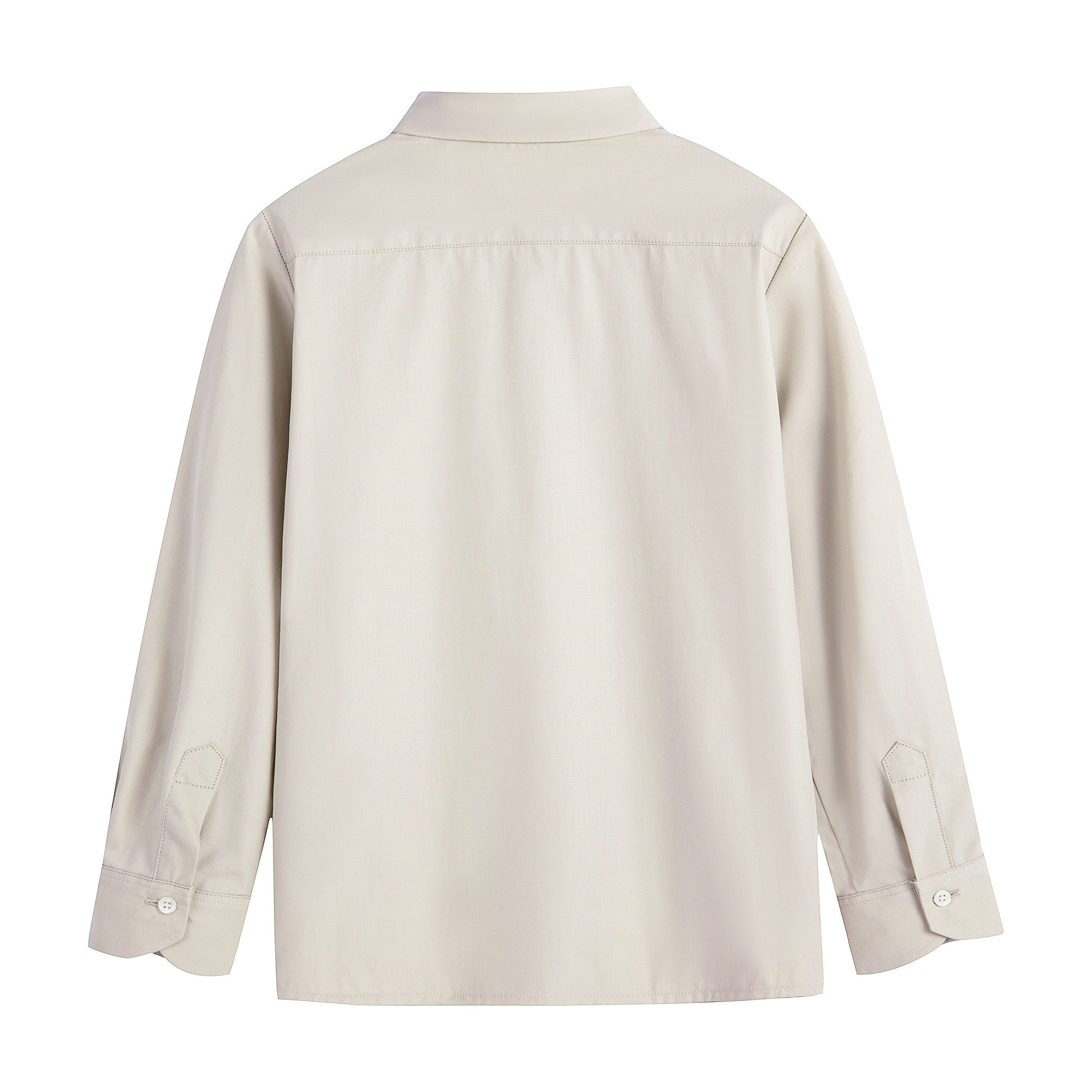 Boys Beige Cotton Shirt