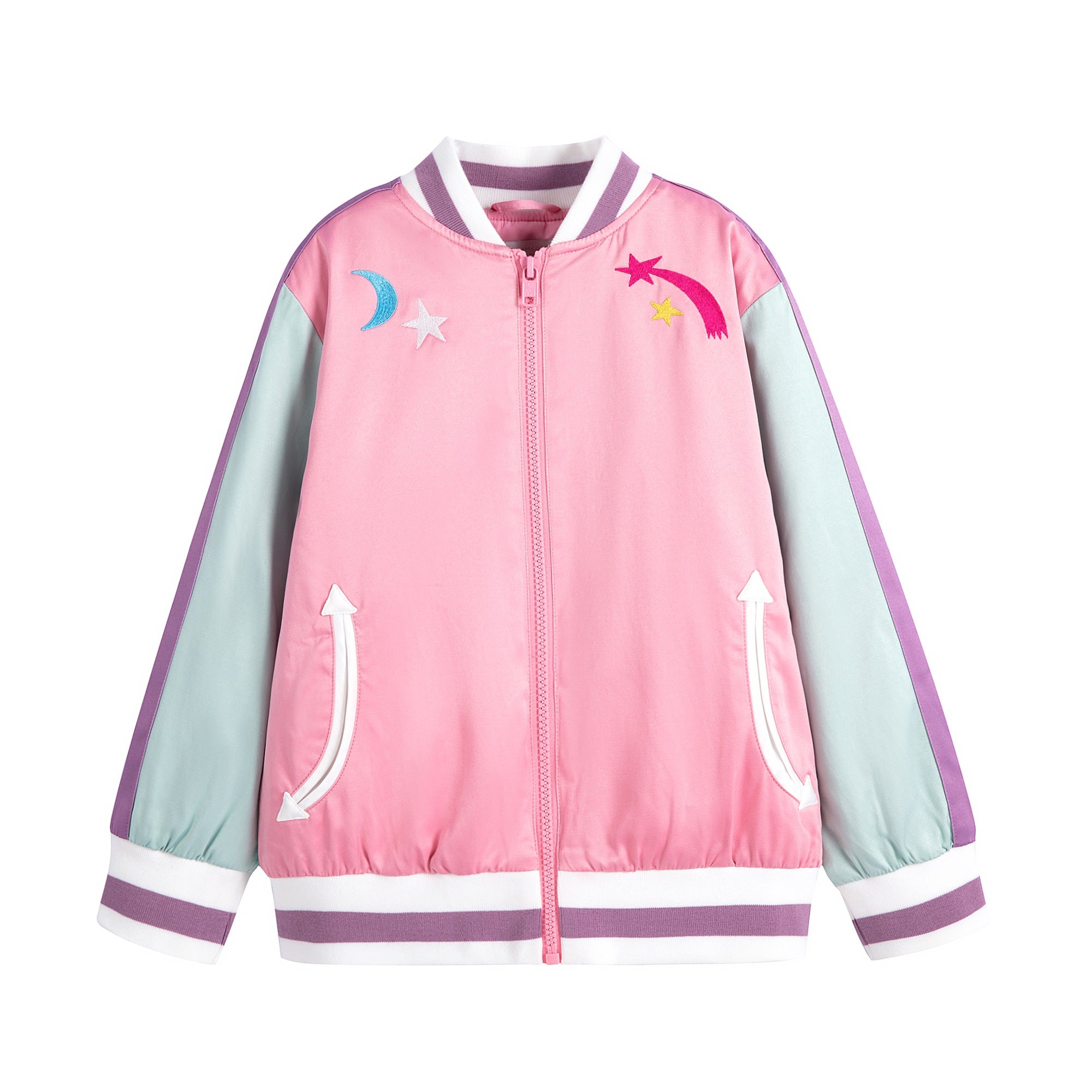 Girls Pink Zip-Up Jacket