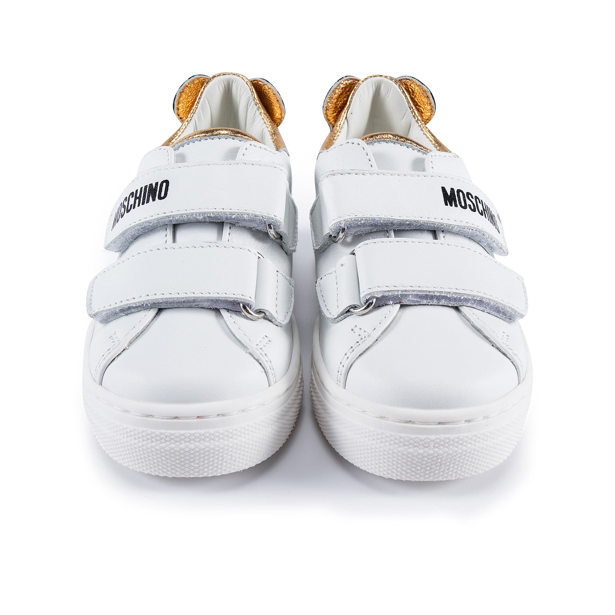 Boys & Girls Gold Patch Teddy Sneakers