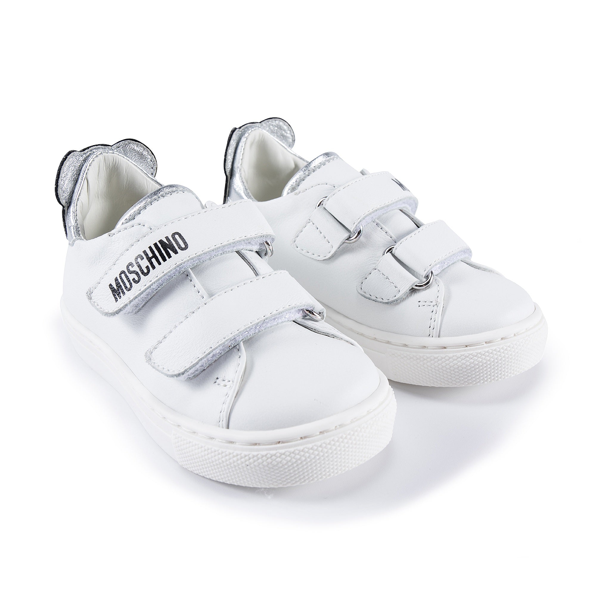 Boys & Girls White Teddy Sneakers