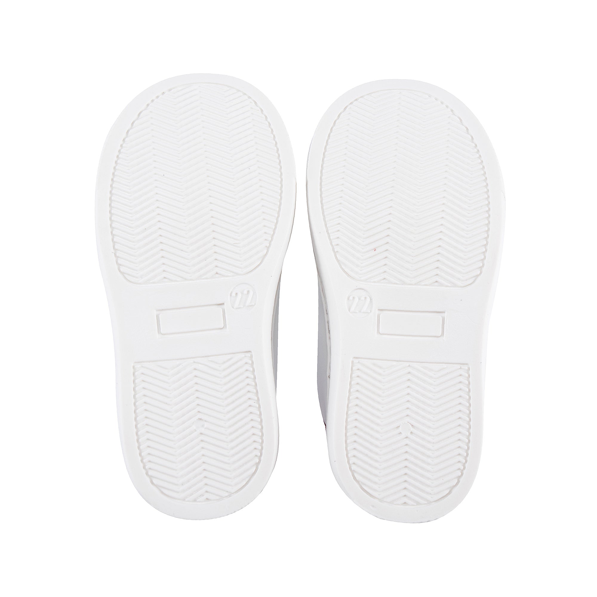 Baby Girls Red Patch Teddy Sneakers