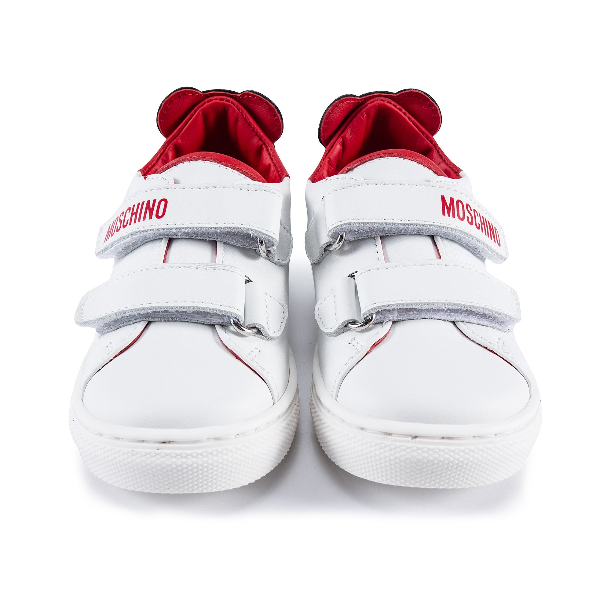 Baby Girls Red Patch Teddy Sneakers