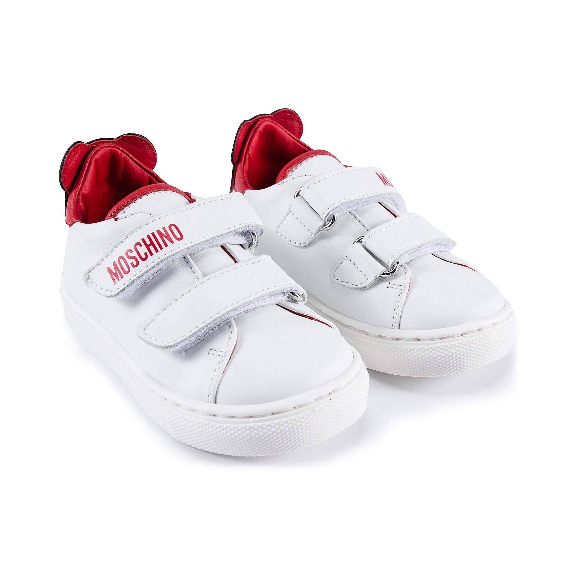 Baby Girls Red Patch Teddy Sneakers