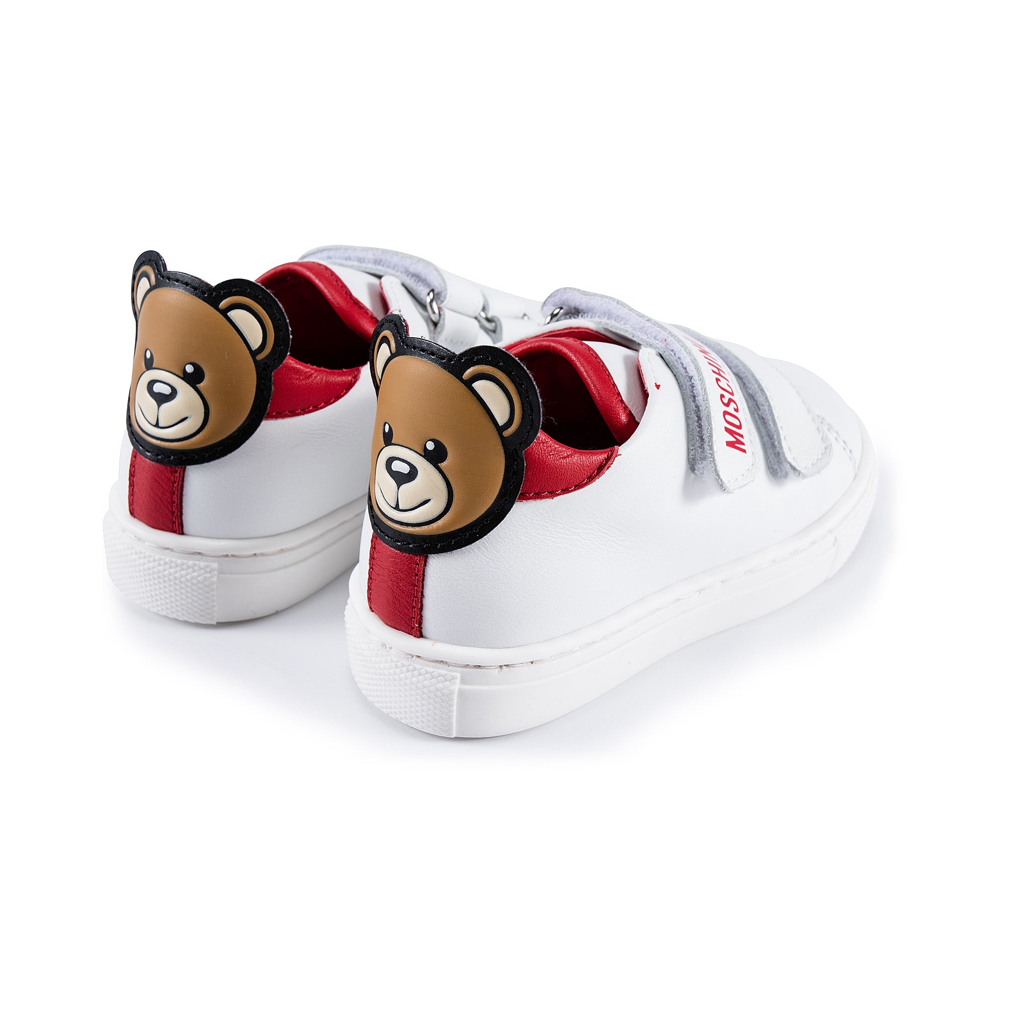 Baby Girls Red Patch Teddy Sneakers