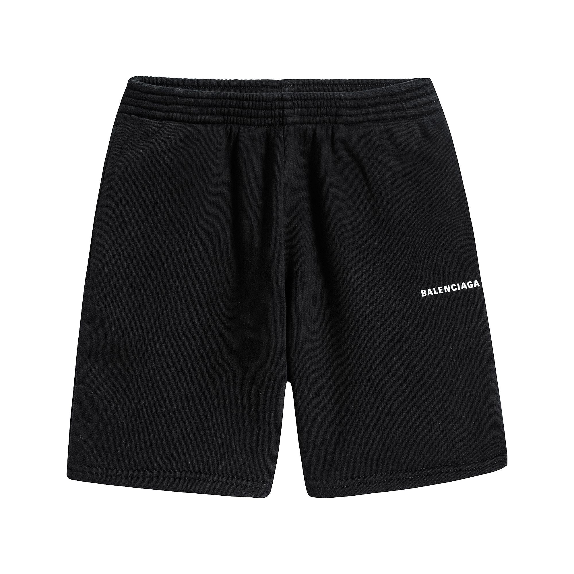 Boys & Girls Black Cotton Shorts