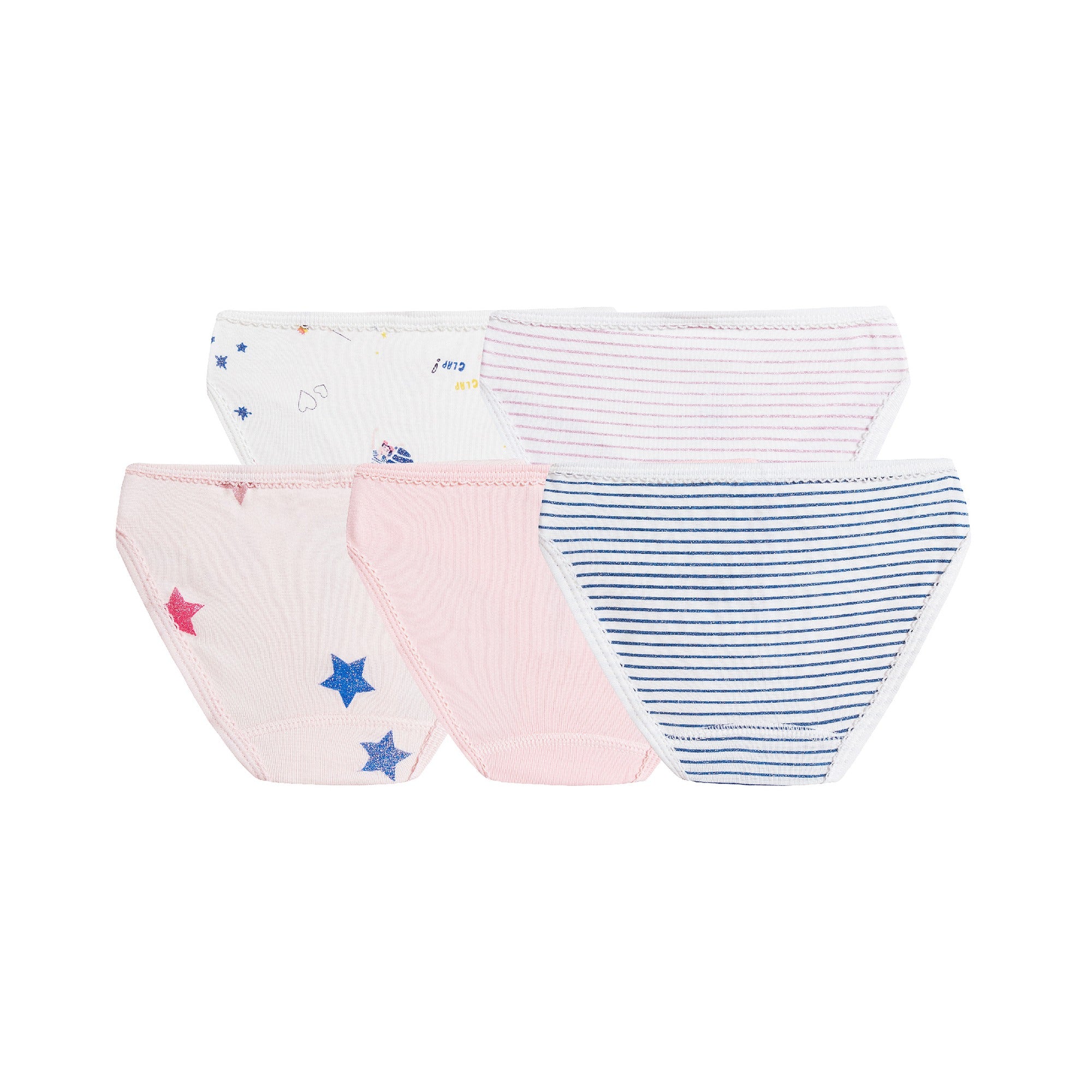 Culottes multicolores pour filles (5 pièces)