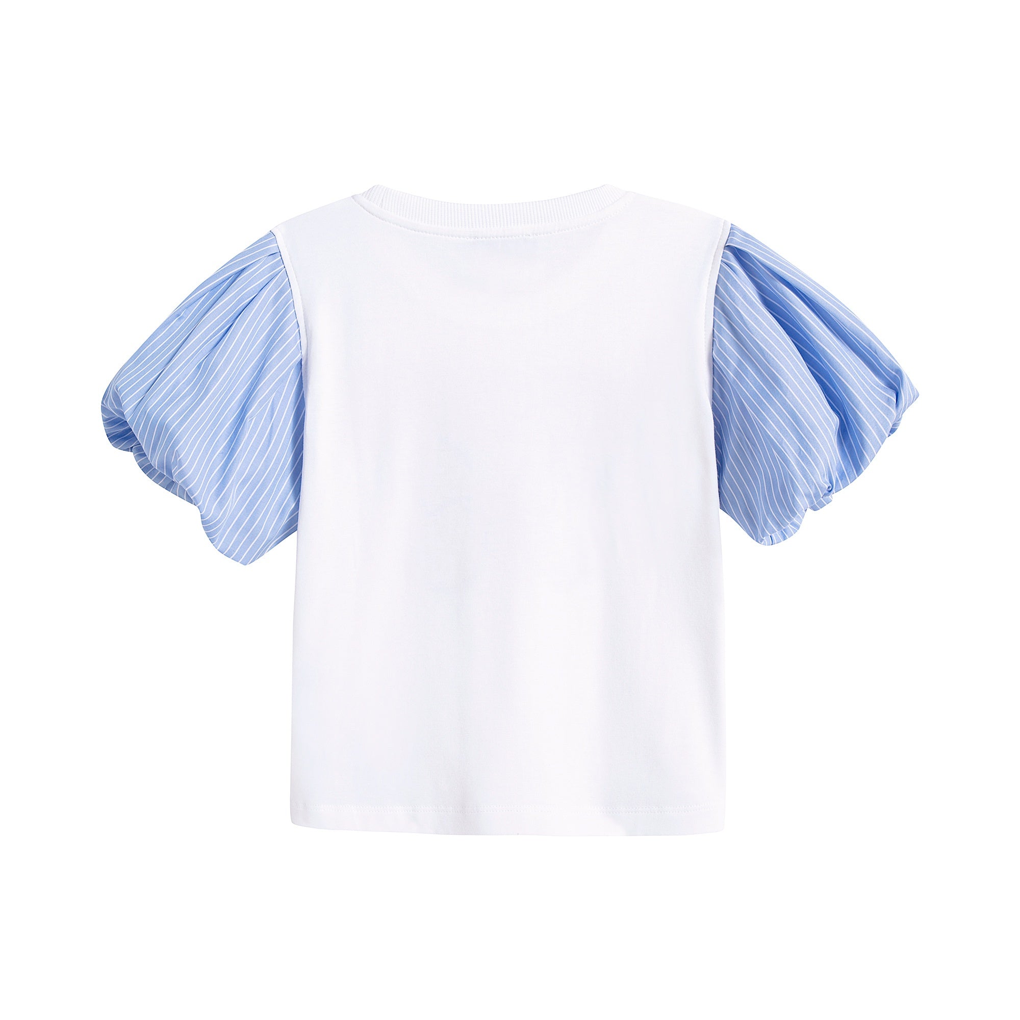 Girls White Logo Cotton T-Shirt