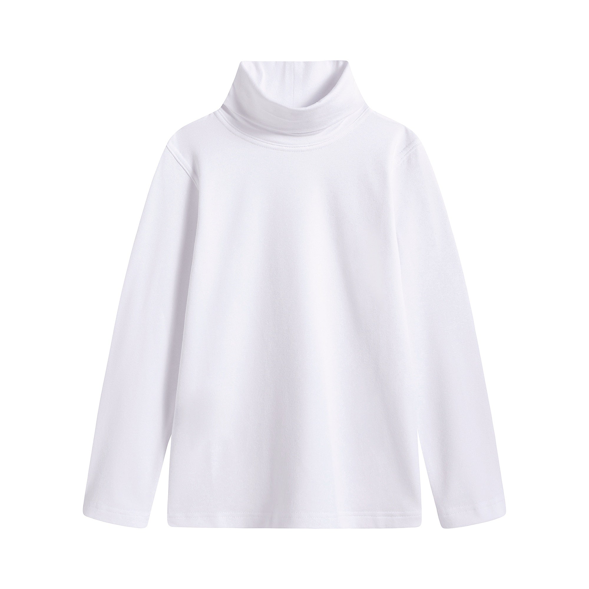Girls White Cotton T-Shirt