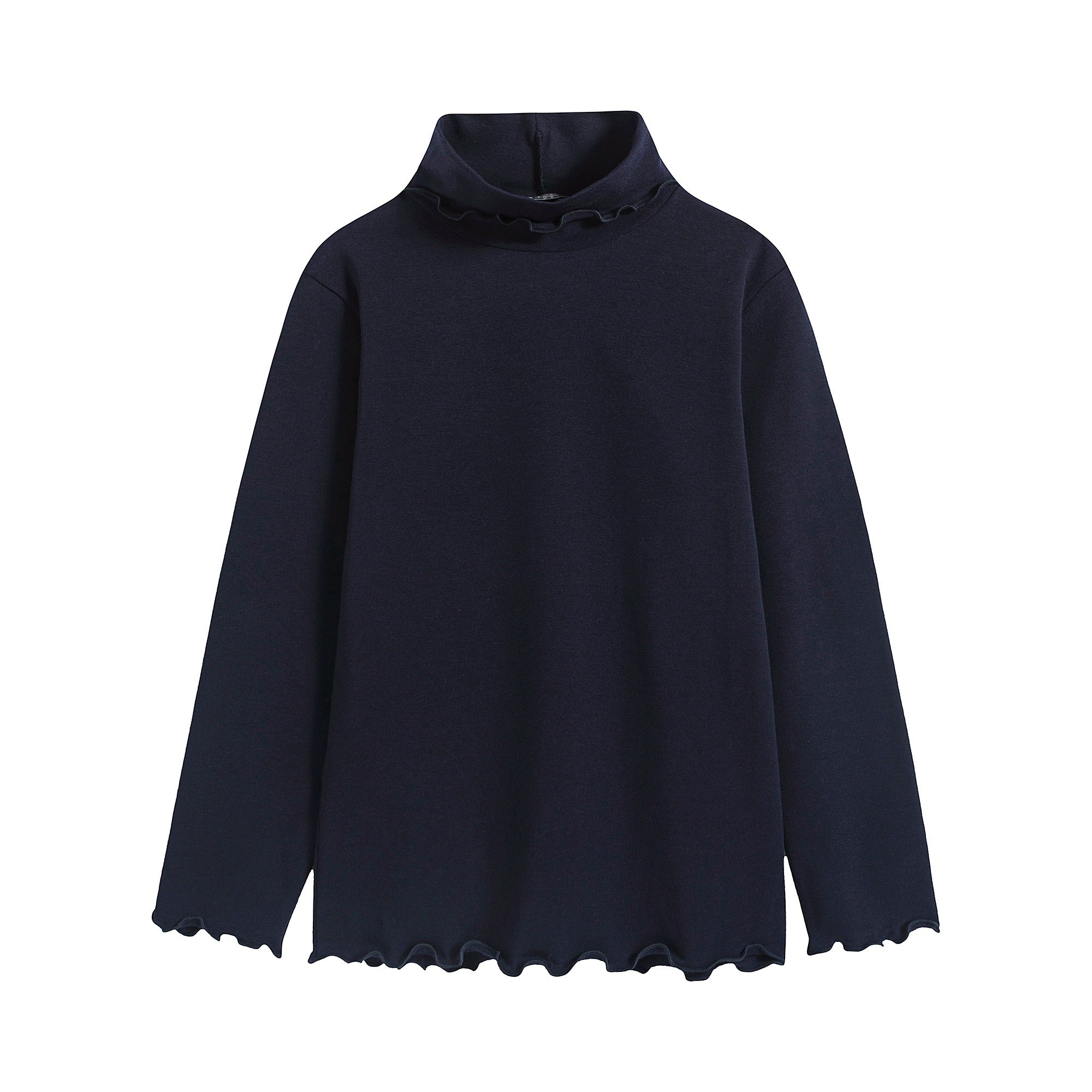 Girls Blue Cotton T-Shirt
