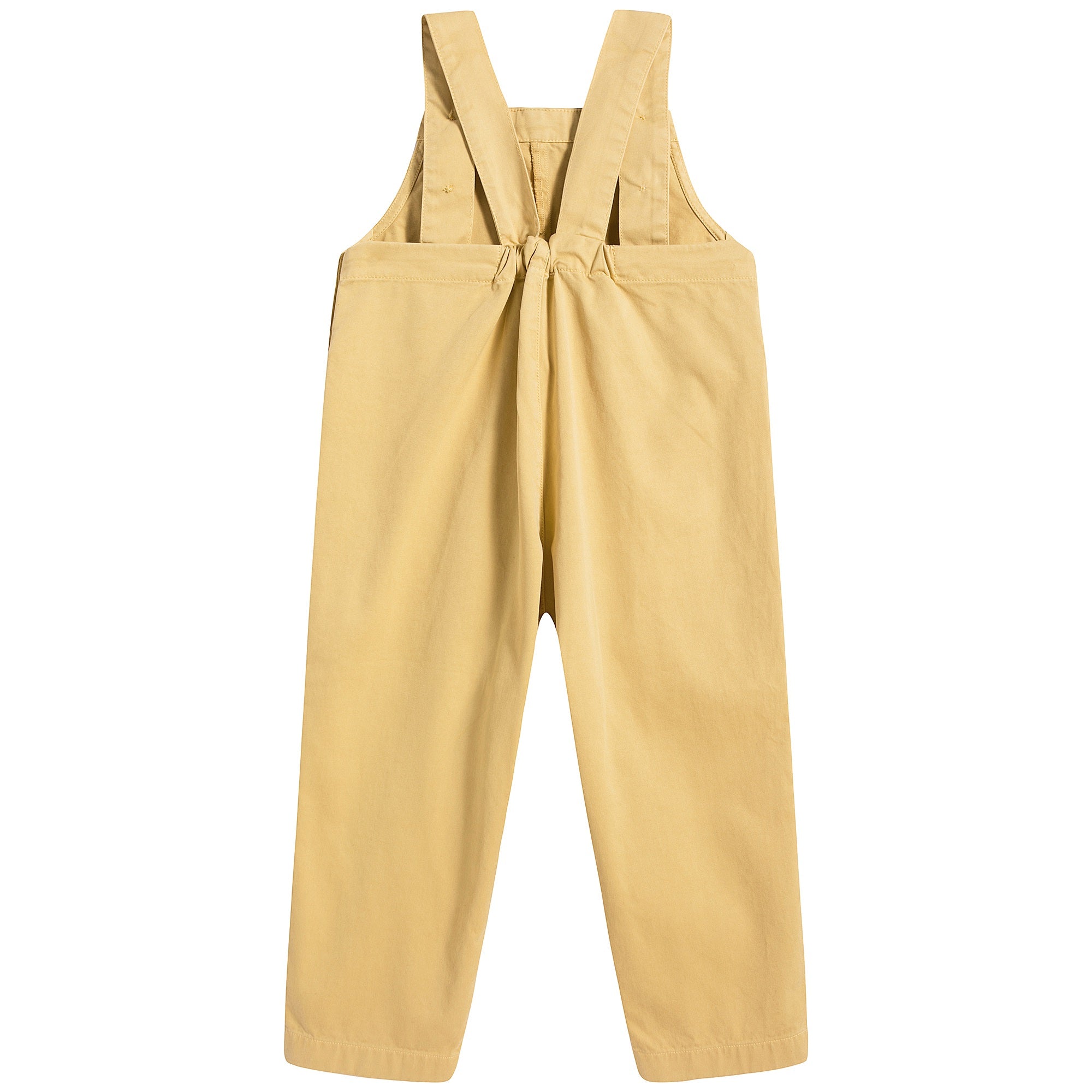 Baby Boys & Girls Yellow Cotton Trousers