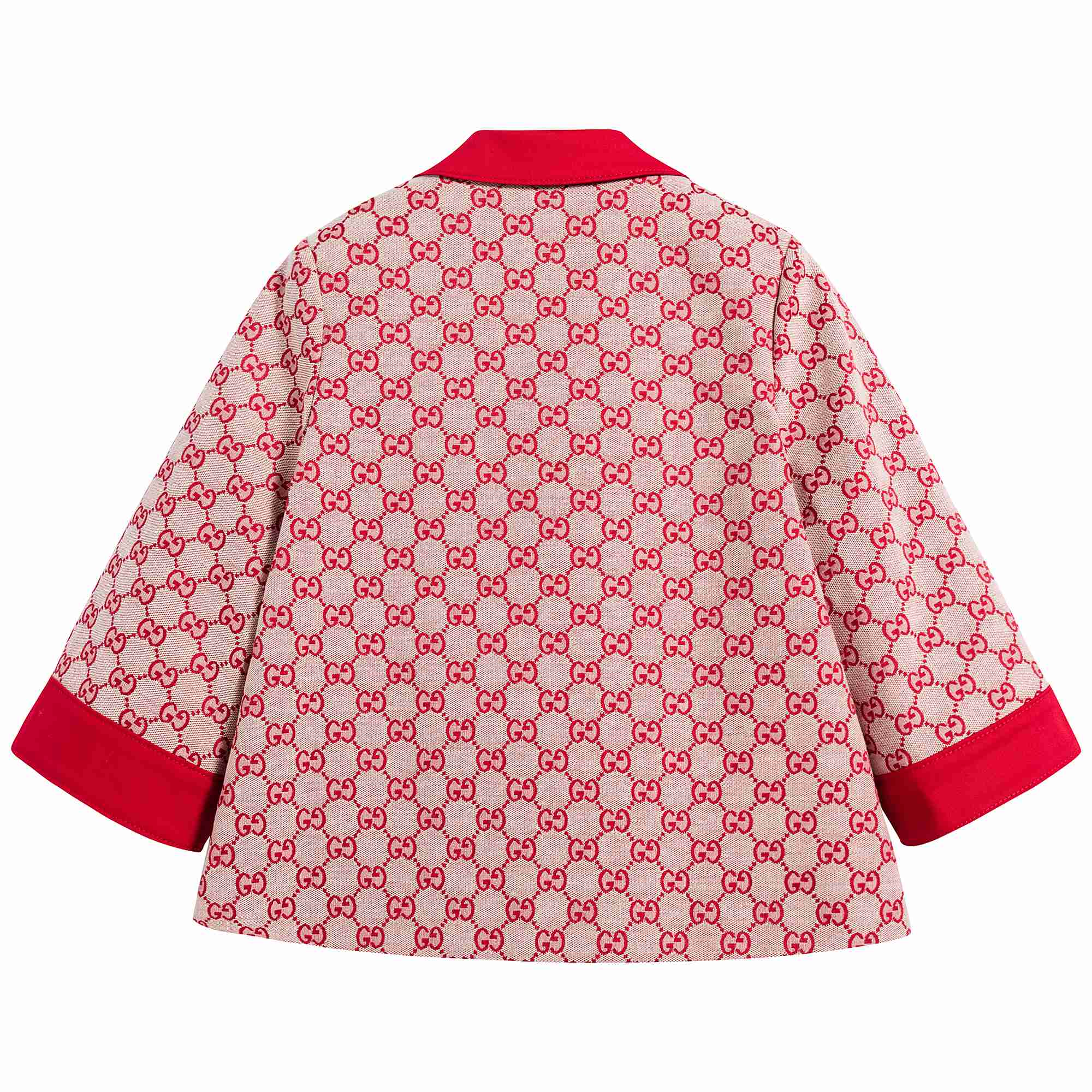 Girls Red GG Logo Coat