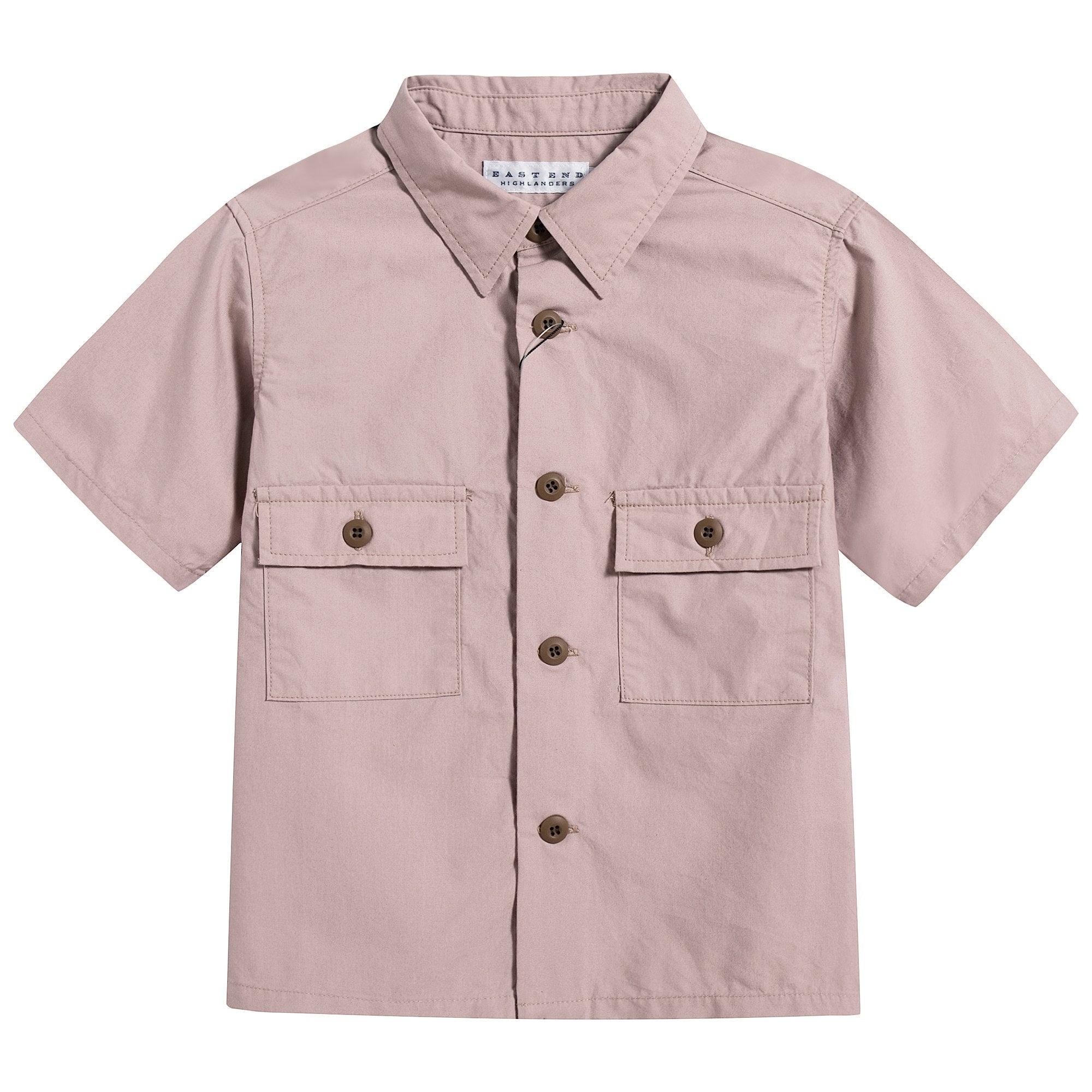 Boys & Girls Pink Flap Pocket Shirt