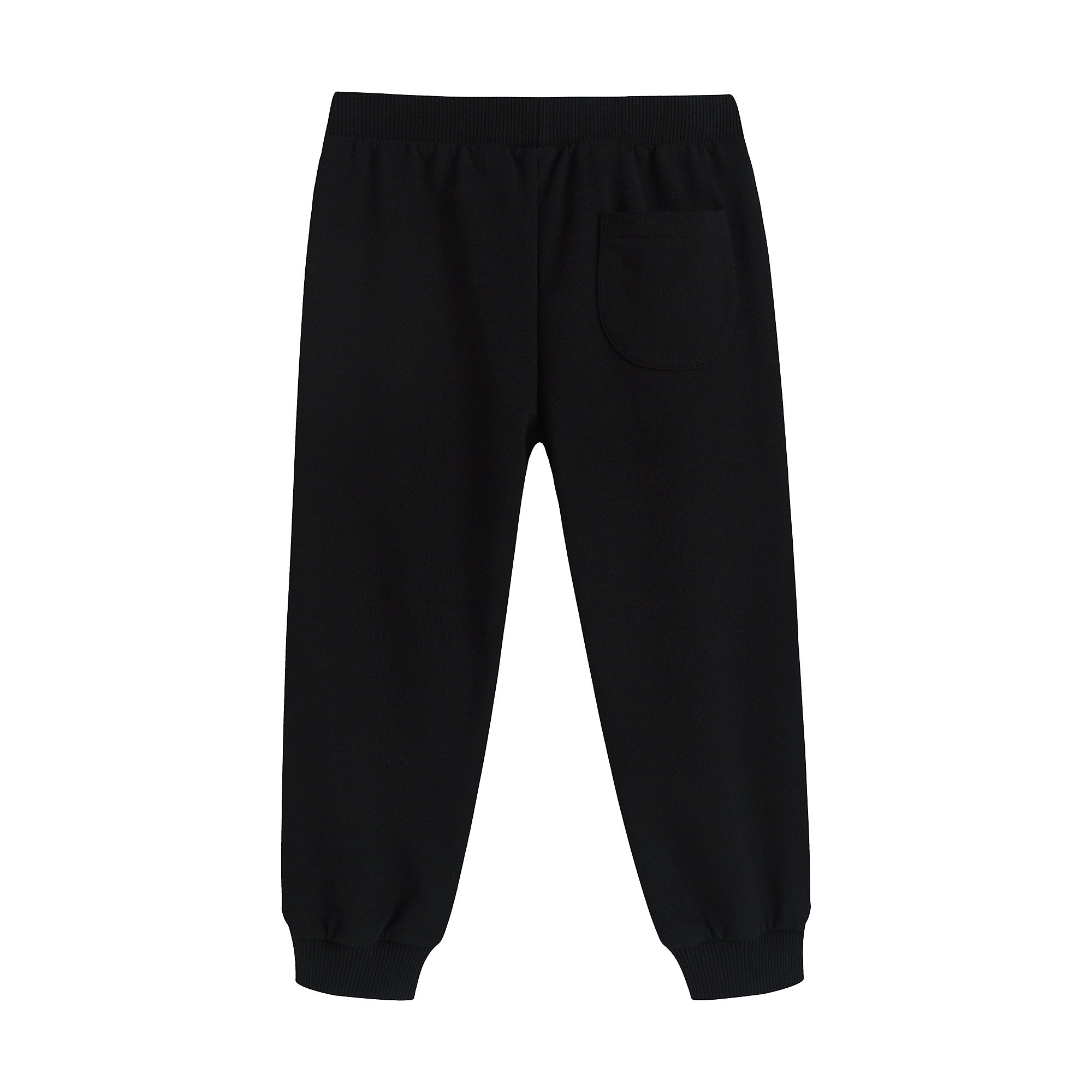 Baby Boys & Girls Black Cotton Trousers