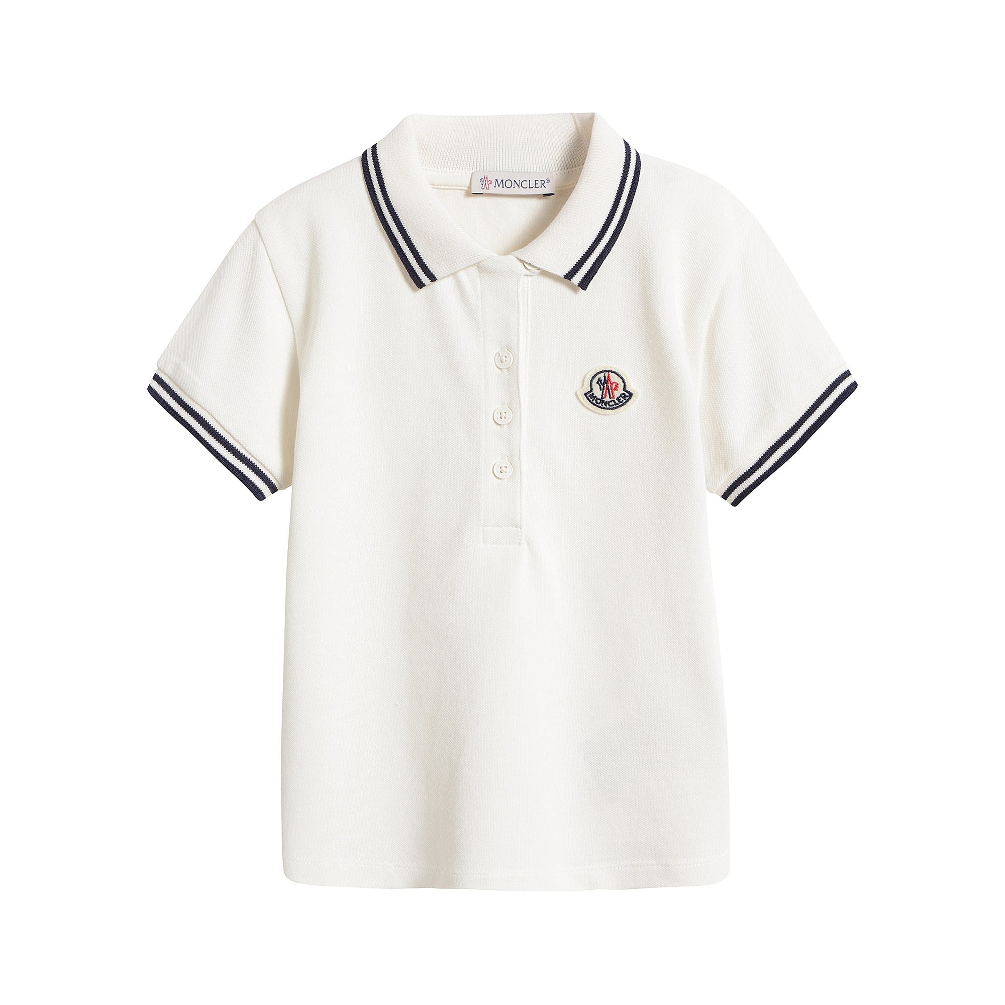 Boys White Logo Poloshirt