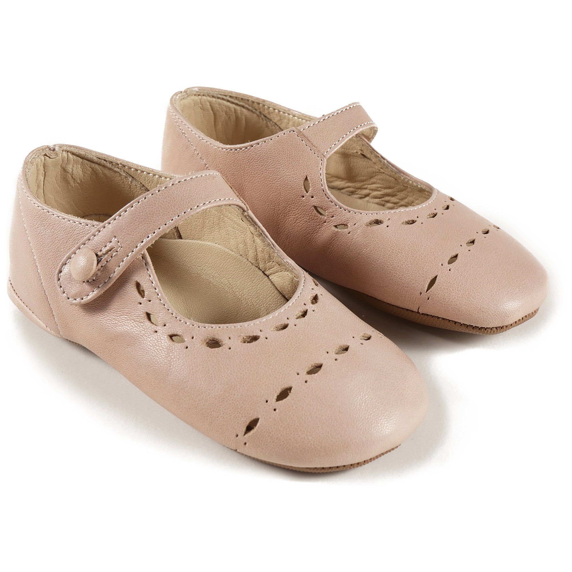 Girls Pink Leather Shoes