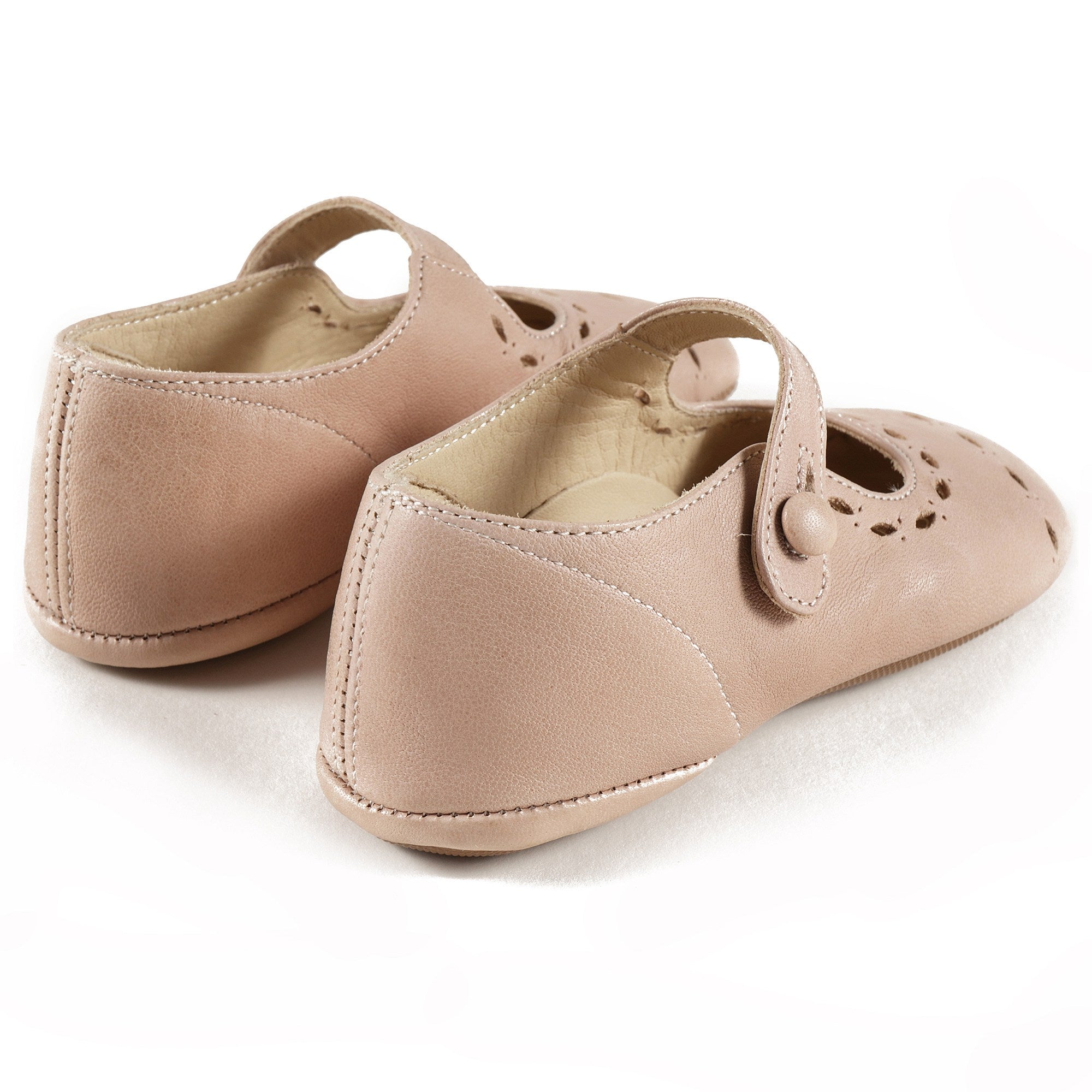 Girls Pink Leather Shoes