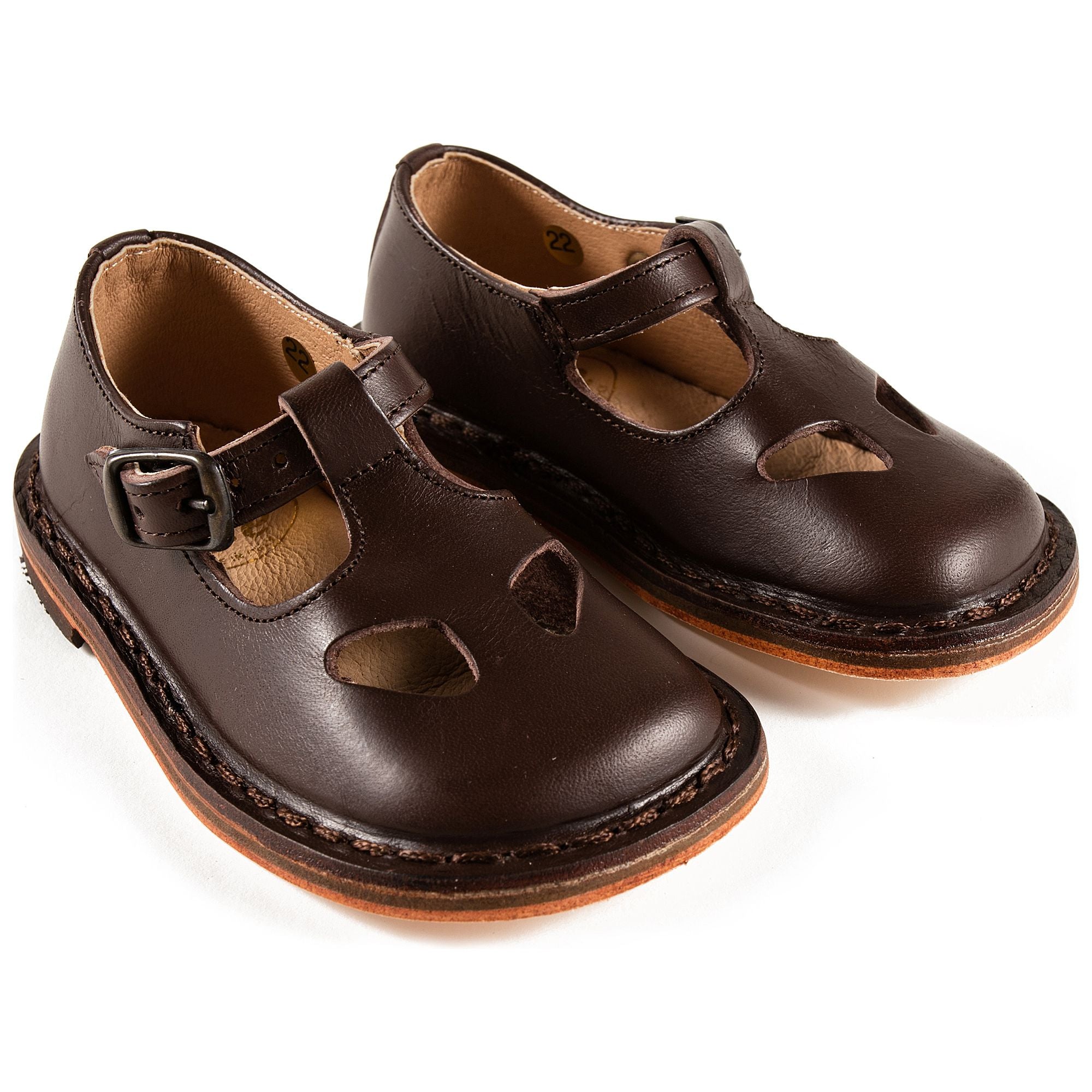Baby Boys Brown Leather Shoes