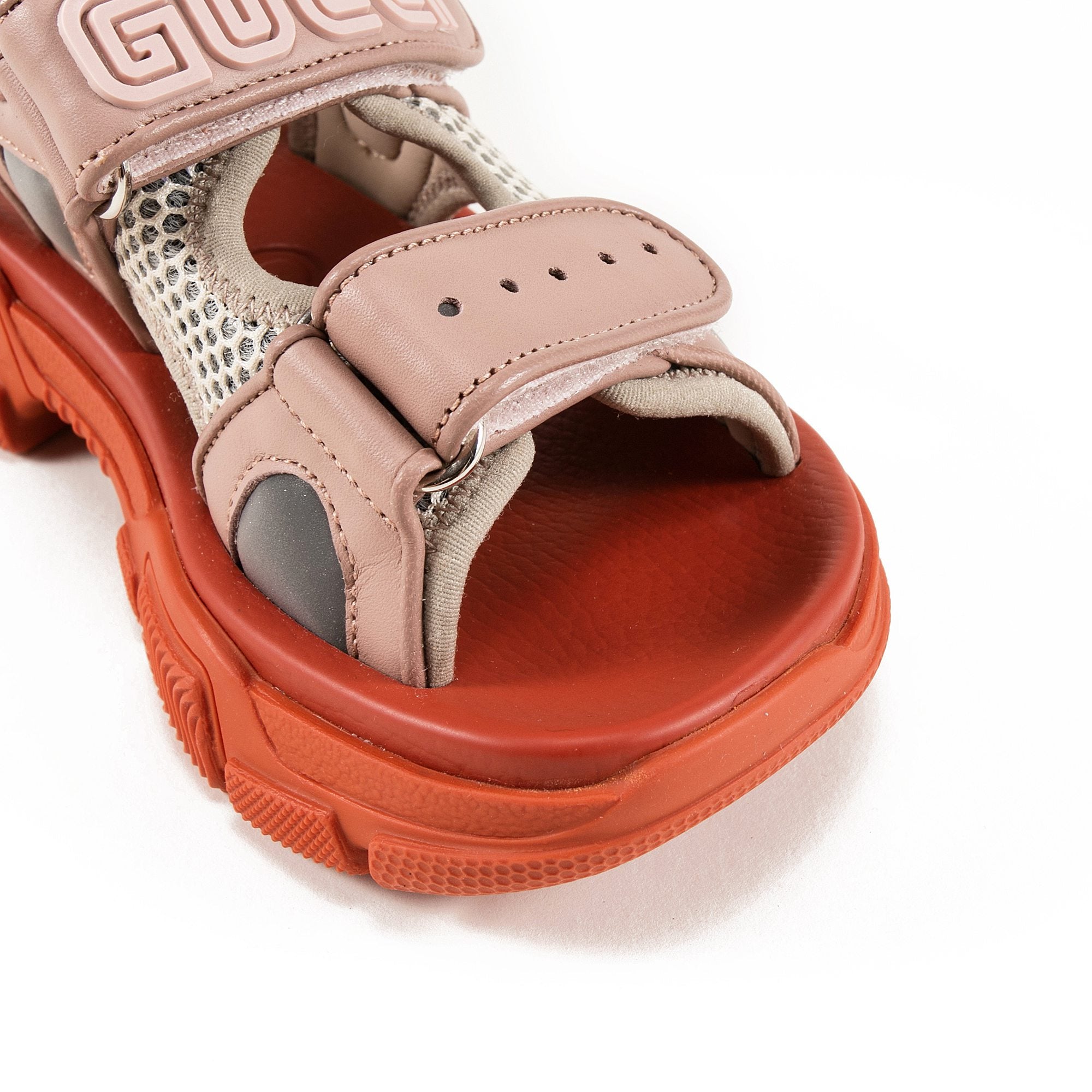 Girls Pink Logo Leather Shoes