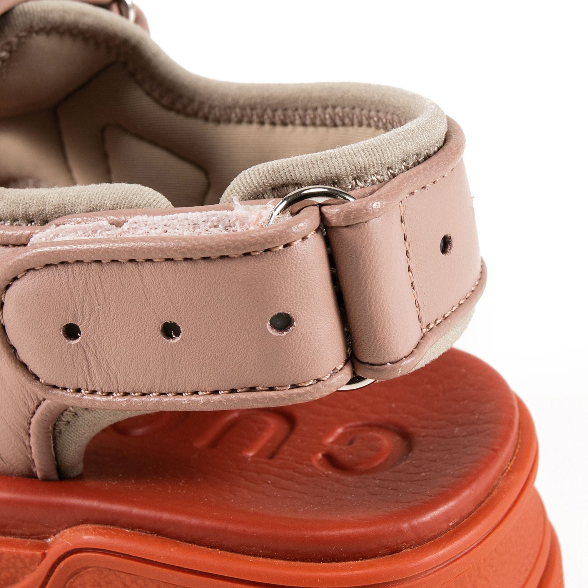 Girls Pink Logo Leather Shoes