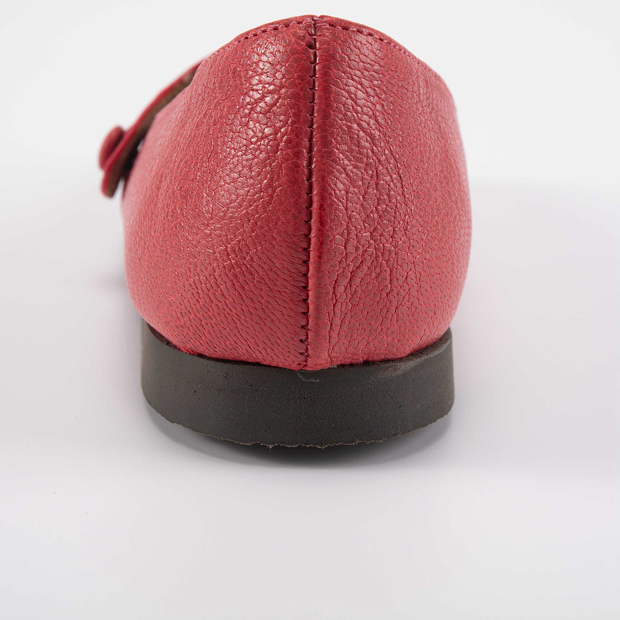 Girls Red Leather Shoes