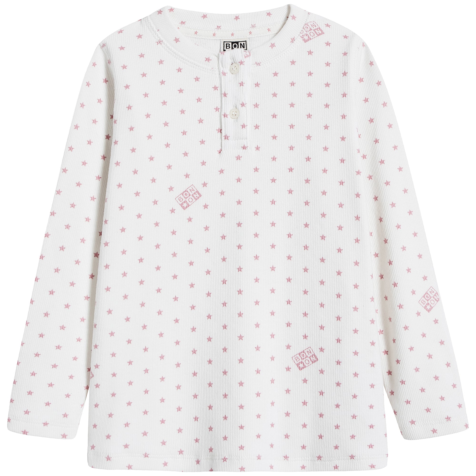 Girls White Stars Nightwear Set