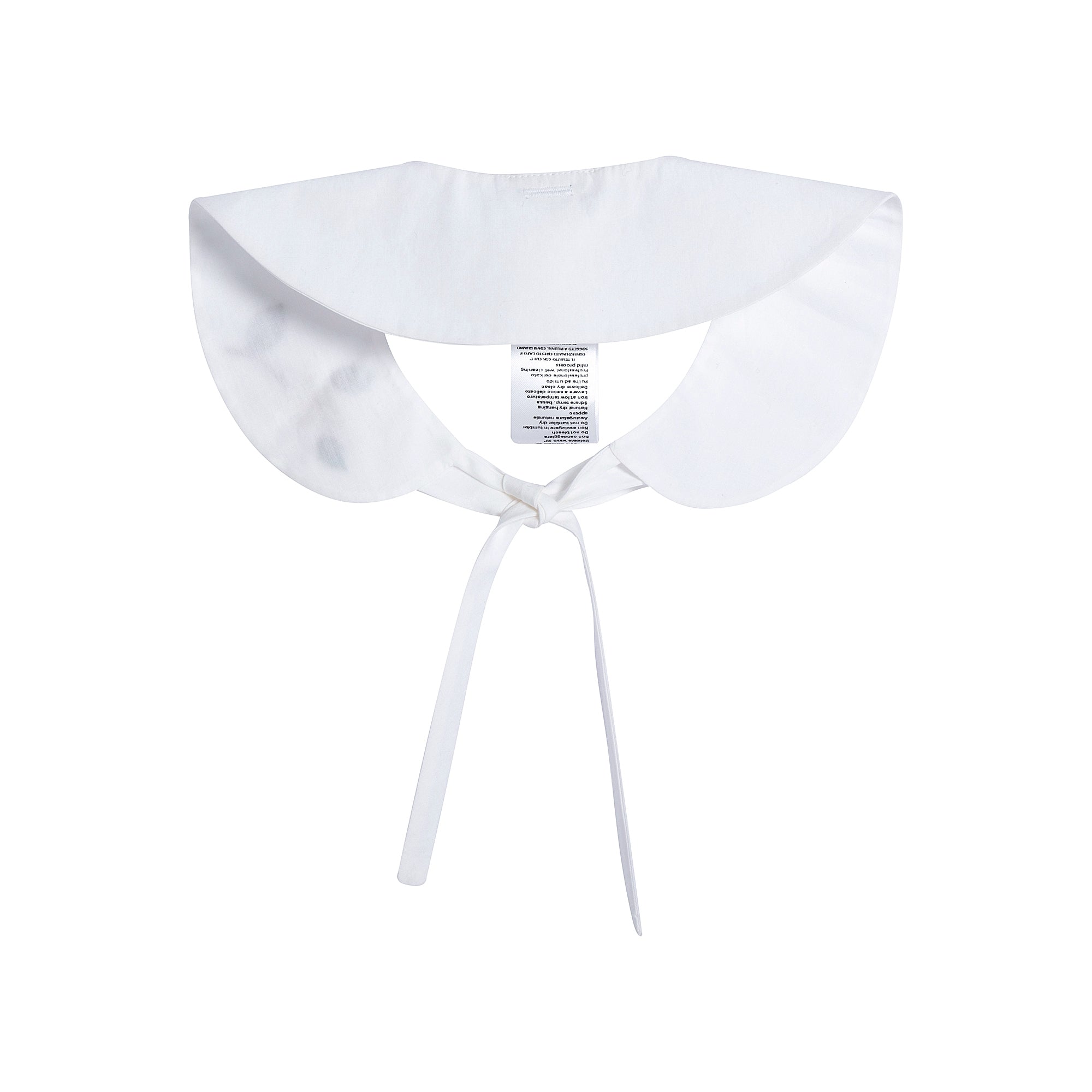 Girls White Embroidered Detachable Collar