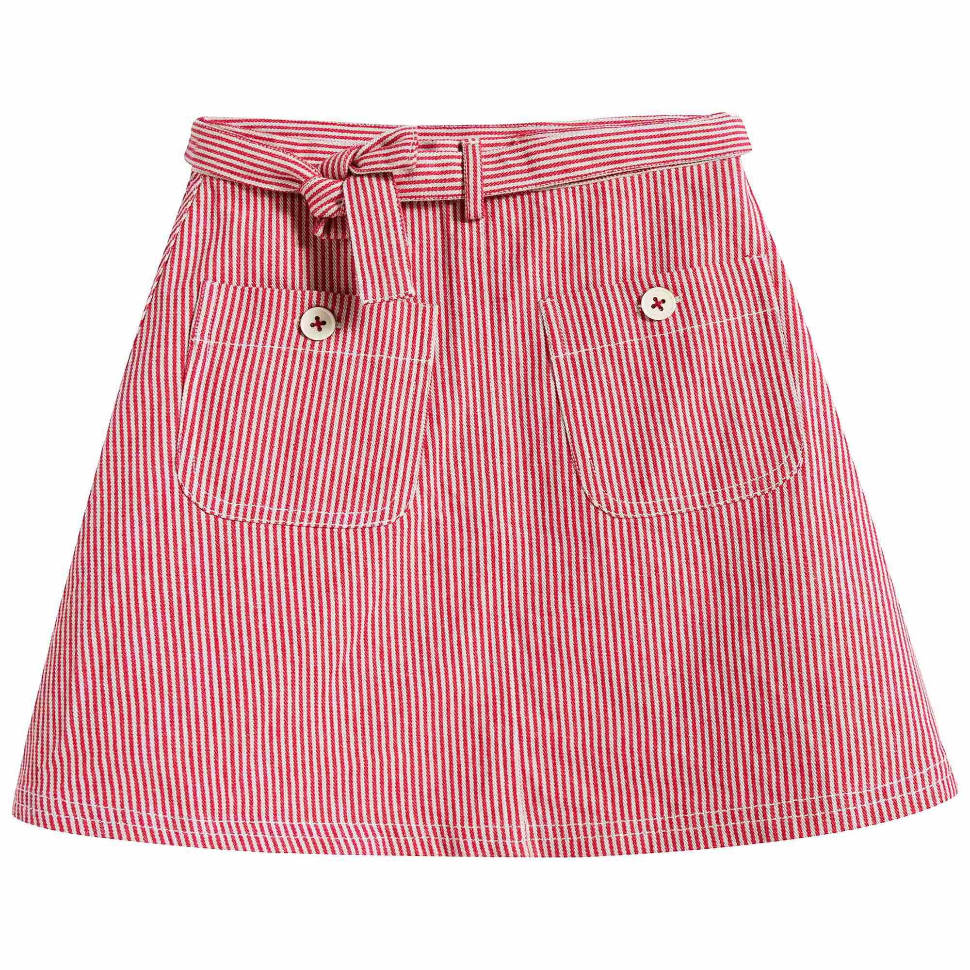 Girls Berry Striped Skirt