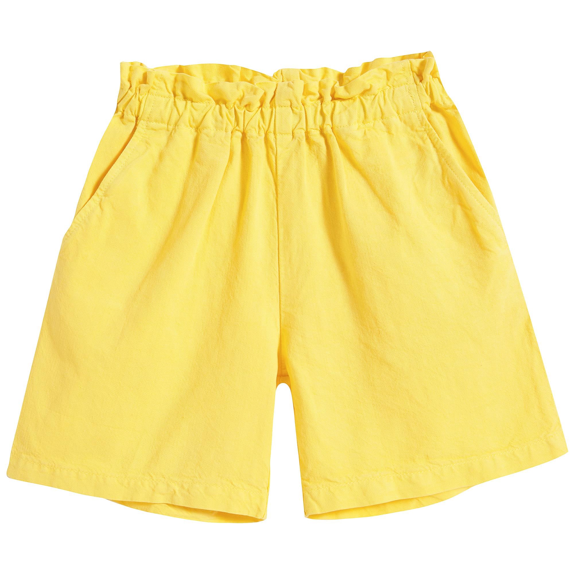 女童黄色短裤